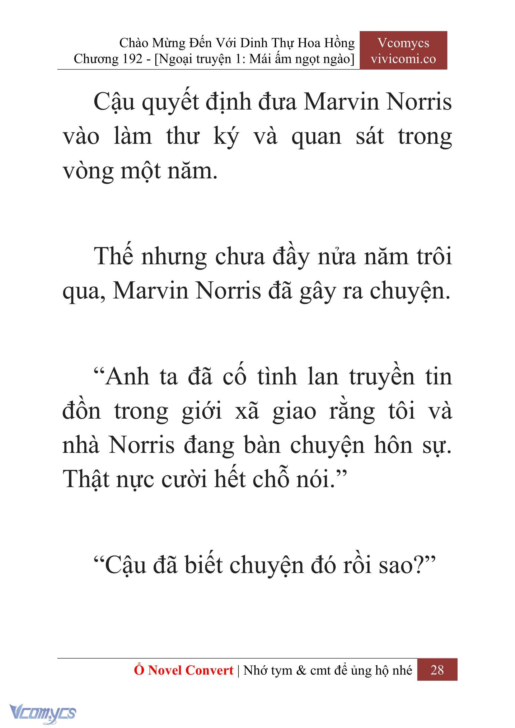[Novel] Chào Mừng Đến Với Dinh Thự Hoa Hồng Chap 192 - Trang 2
