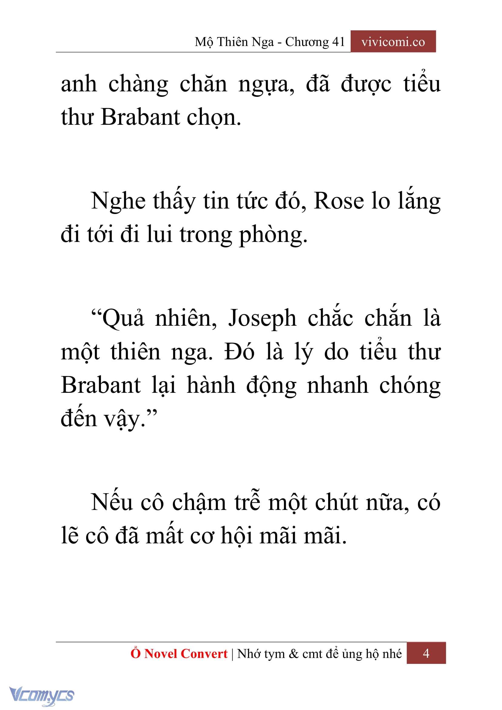 [Novel] Mộ Thiên Nga Chap 41 - Trang 2