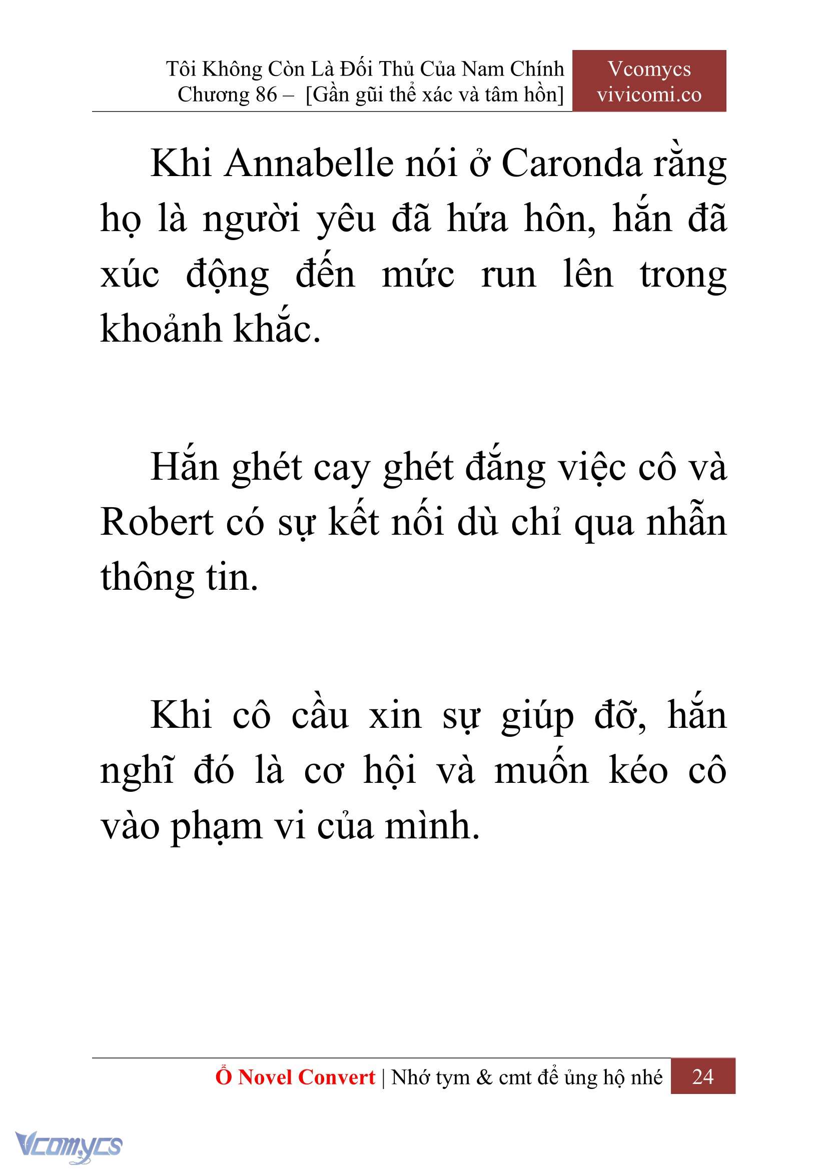 [Novel] Tôi Không Còn Là Đối Thủ Của Nam Chính Chap 86 - Trang 2
