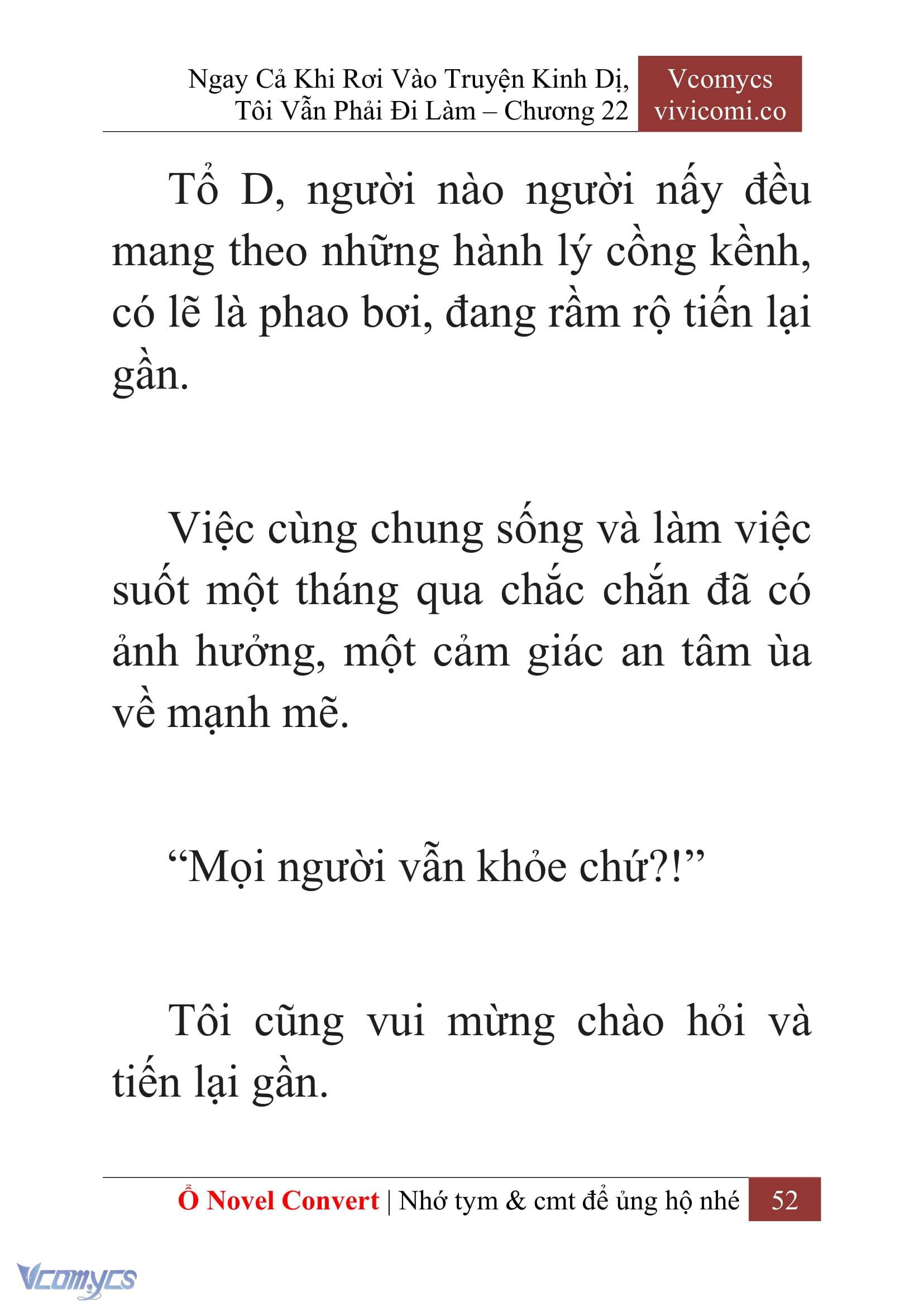 [Novel] Ngay Cả Khi Rơi Vào Truyện Kinh Dị, Tôi Vẫn Phải Đi Làm Chap 22 - Trang 2