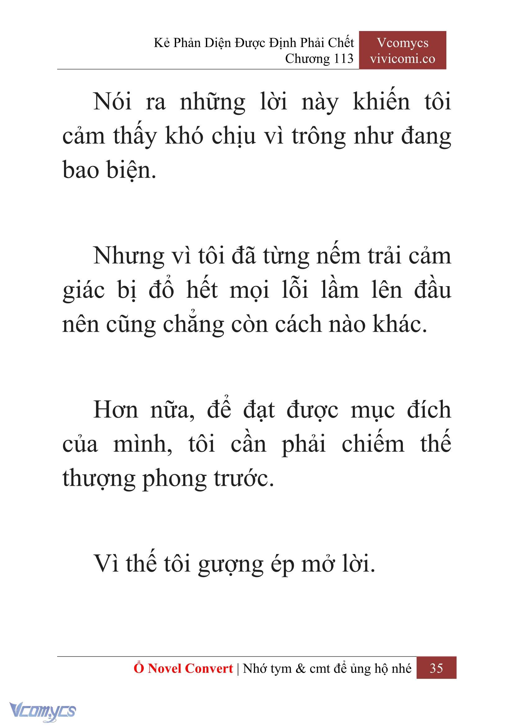[Novel] Kẻ Phản Diện Được Định Phải Chết Chap 113 - Next Chap 114