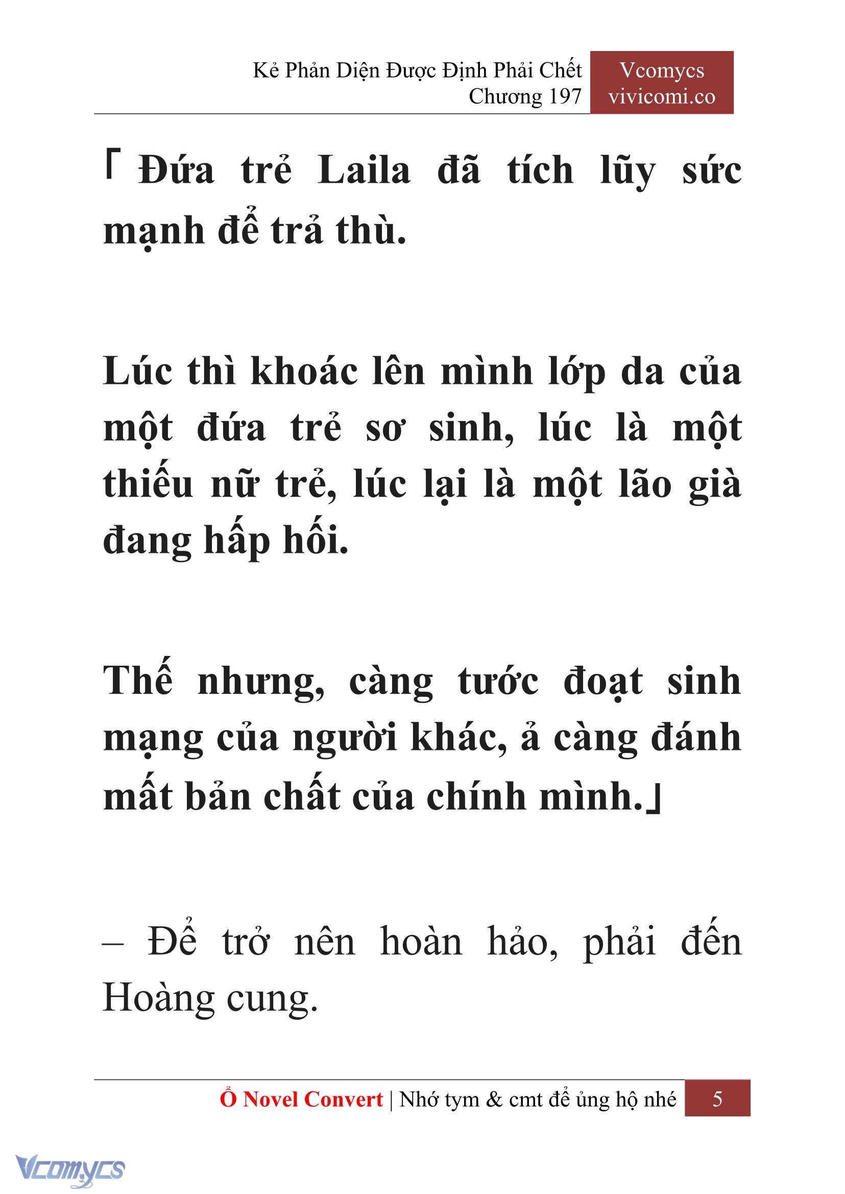 [Novel] Kẻ Phản Diện Được Định Phải Chết Chap 197 - Trang 2
