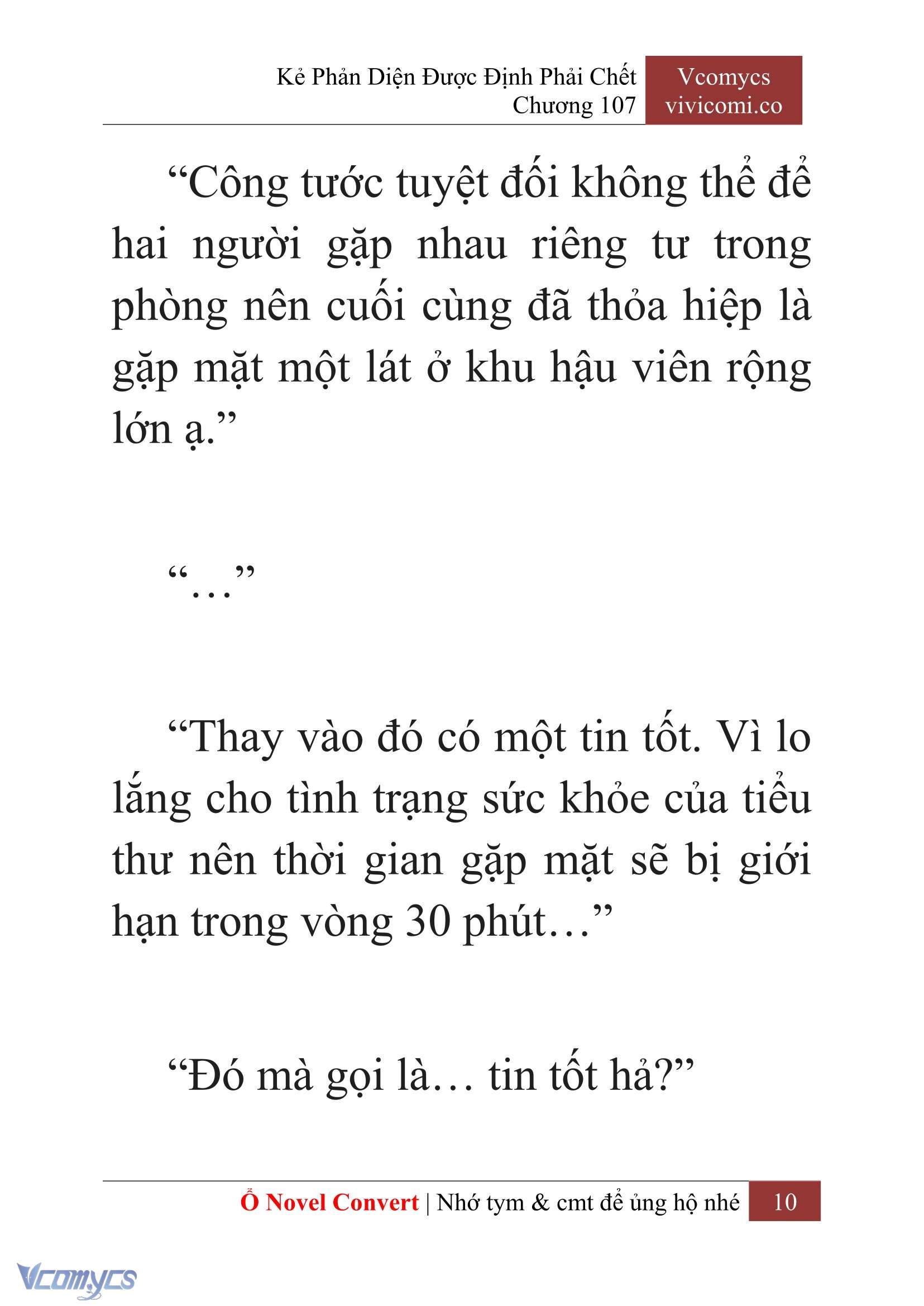 [Novel] Kẻ Phản Diện Được Định Phải Chết Chap 107 - Trang 2