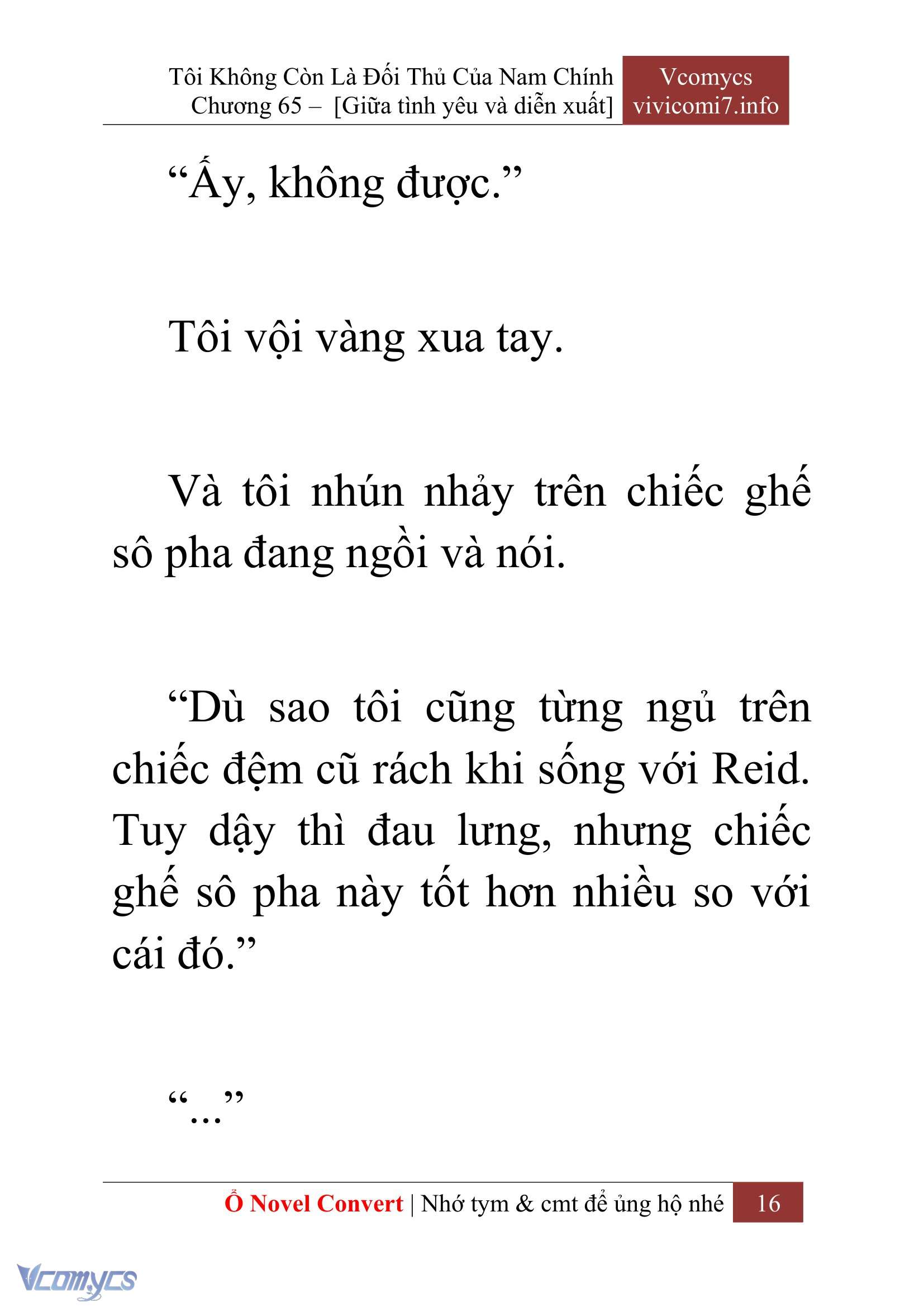 [Novel] Tôi Không Còn Là Đối Thủ Của Nam Chính Chap 65 - Trang 2