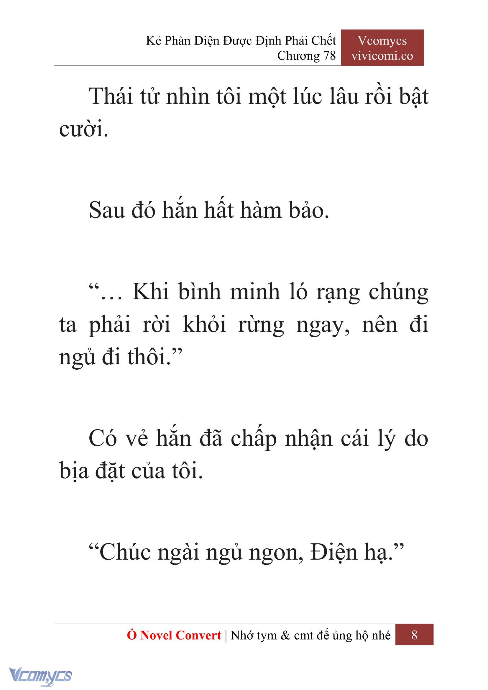 [Novel] Kẻ Phản Diện Được Định Phải Chết Chap 78 - Next Chap 79