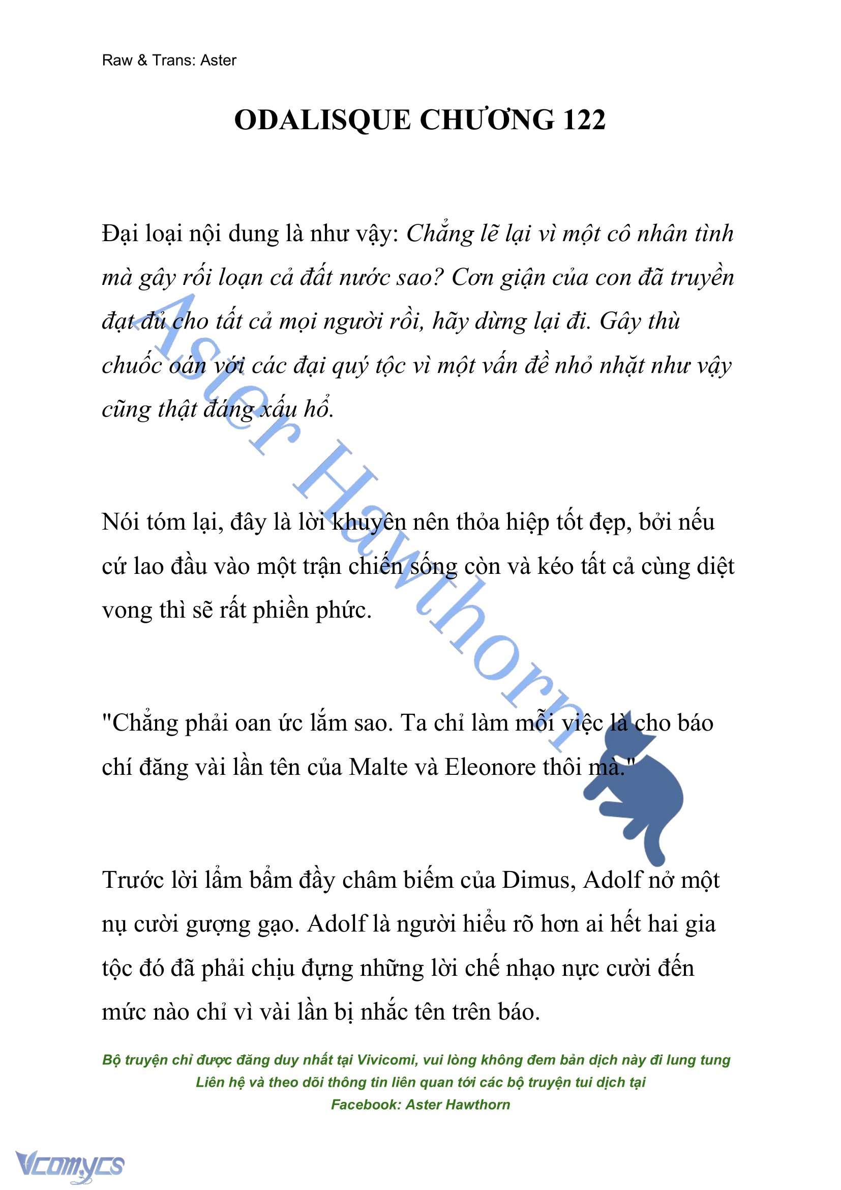 [NOVEL] Odalisque Chap 122 - Next Chap 123