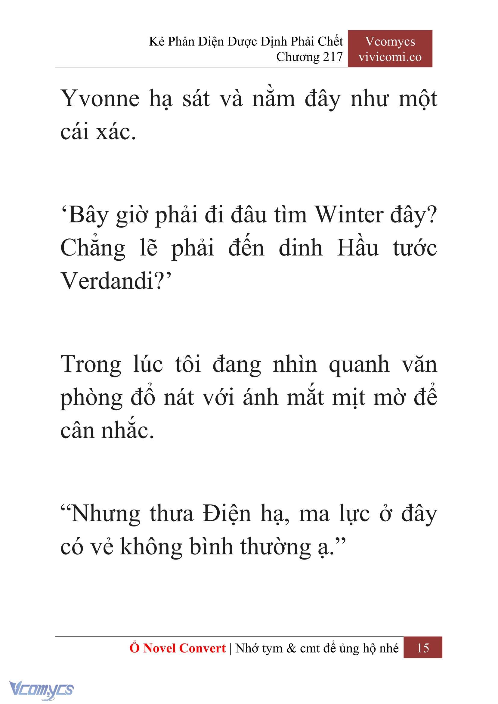 [Novel] Kẻ Phản Diện Được Định Phải Chết Chap 217 - Next Chap 218