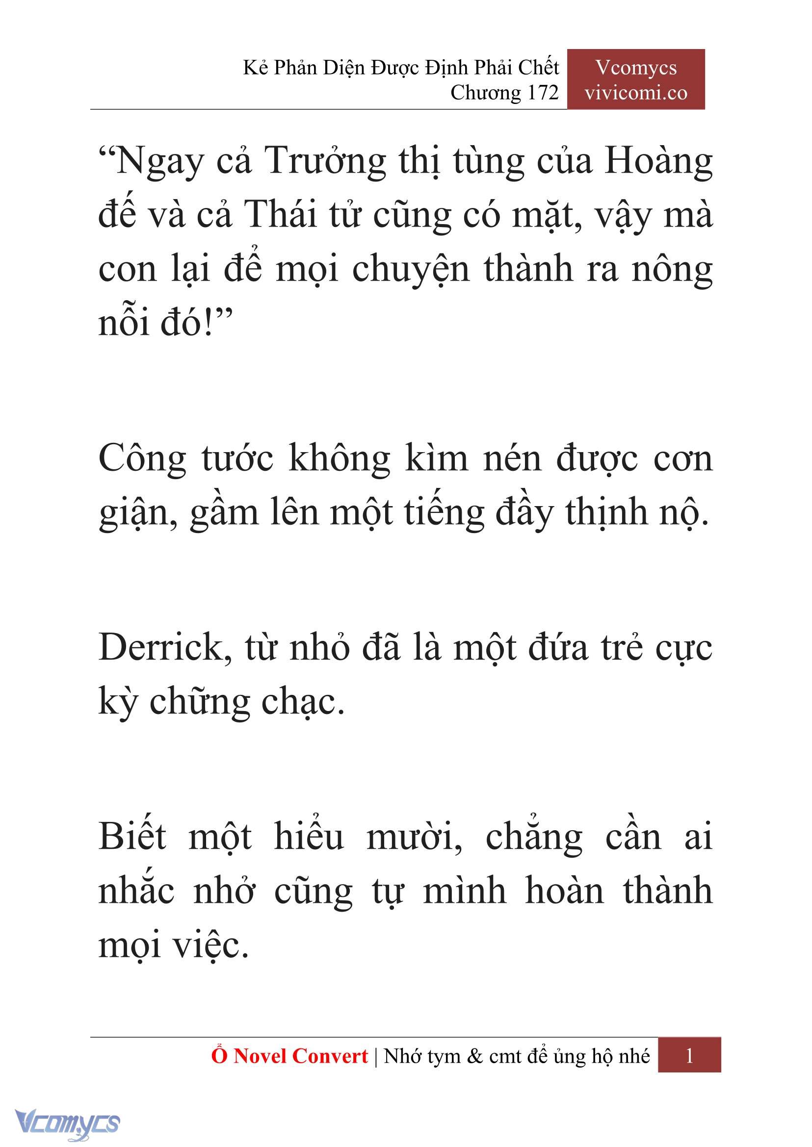 [Novel] Kẻ Phản Diện Được Định Phải Chết Chap 172 - Trang 2