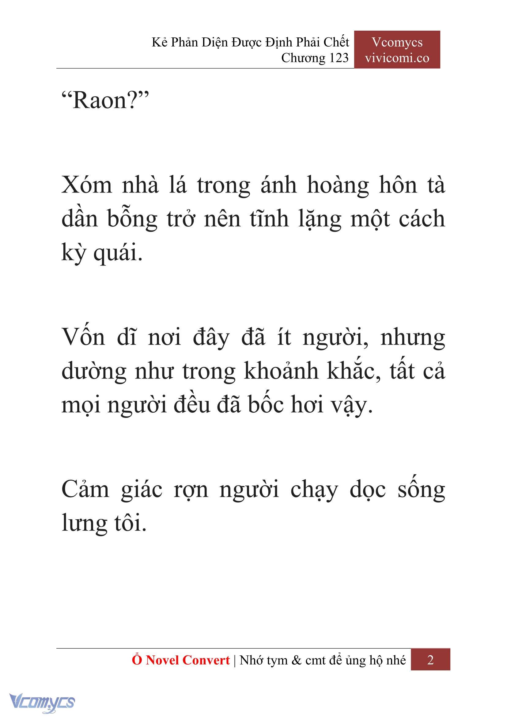 [Novel] Kẻ Phản Diện Được Định Phải Chết Chap 123 - Trang 2