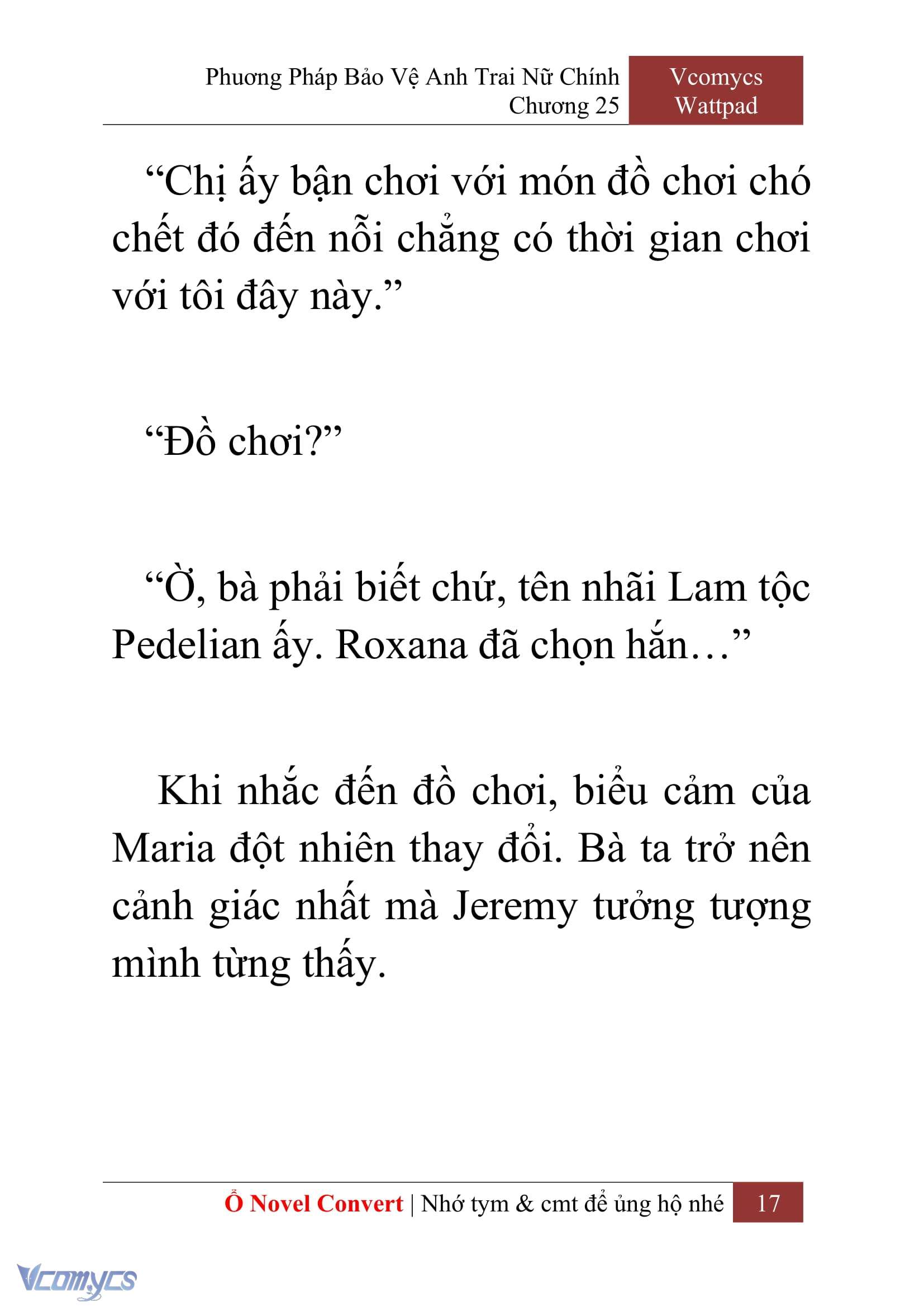 [Novel] Phương Pháp Bảo Vệ Anh Trai Nữ Chính Chap 25 - Trang 2