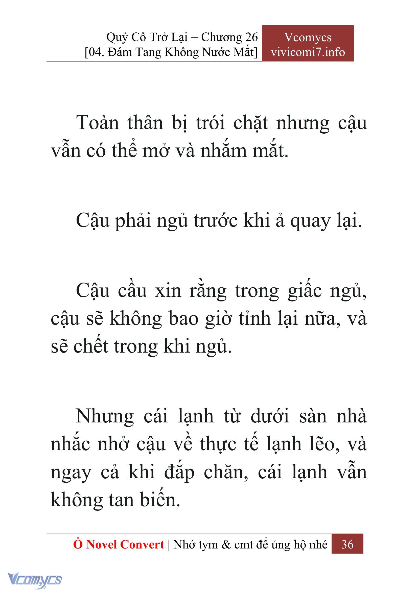 [Novel] Quý Cô Trở Lại Chap 26 - Trang 2