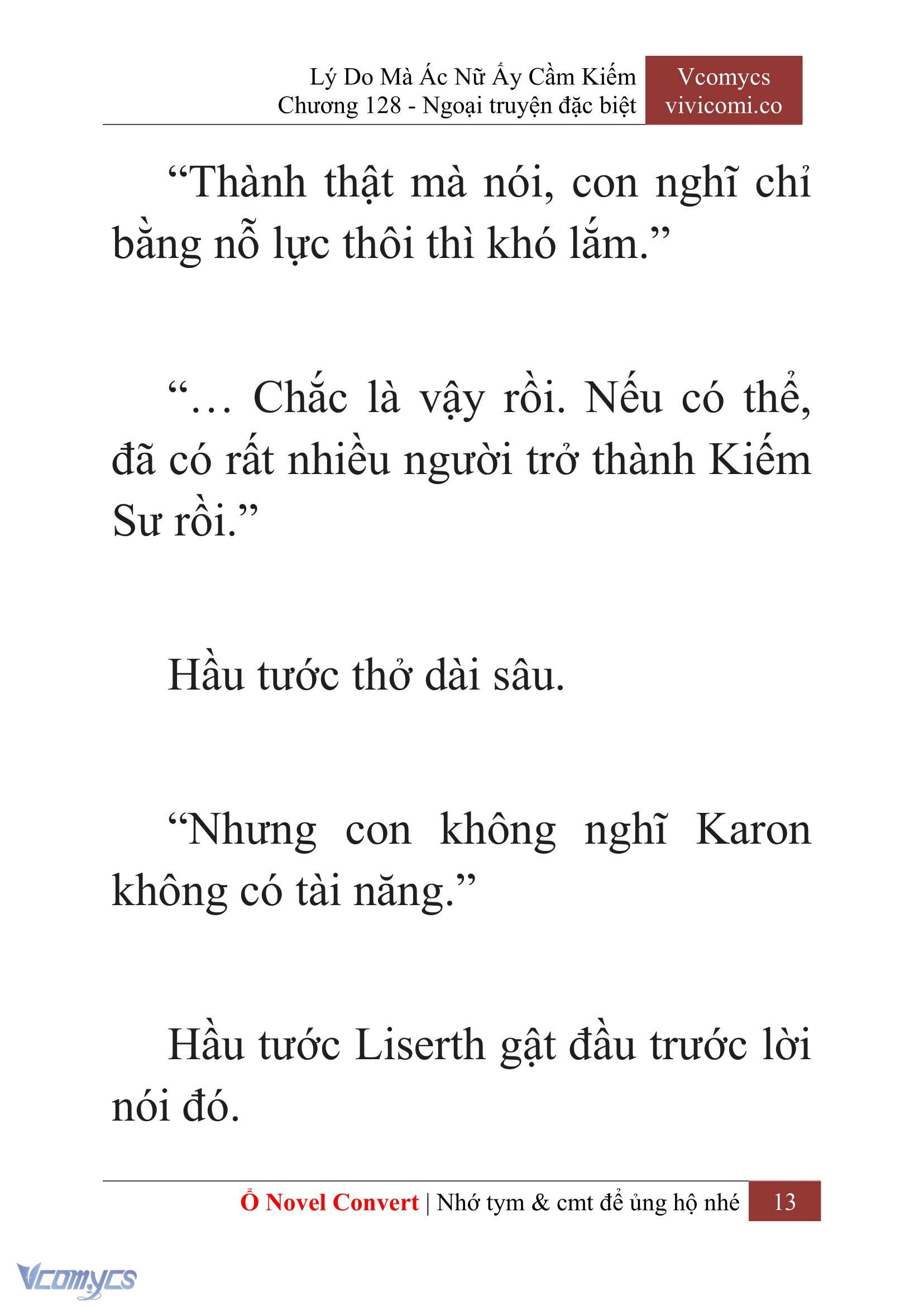 [Novel] Lý Do Mà Ác Nữ Ấy Cầm Kiếm Chap 128 - Trang 2