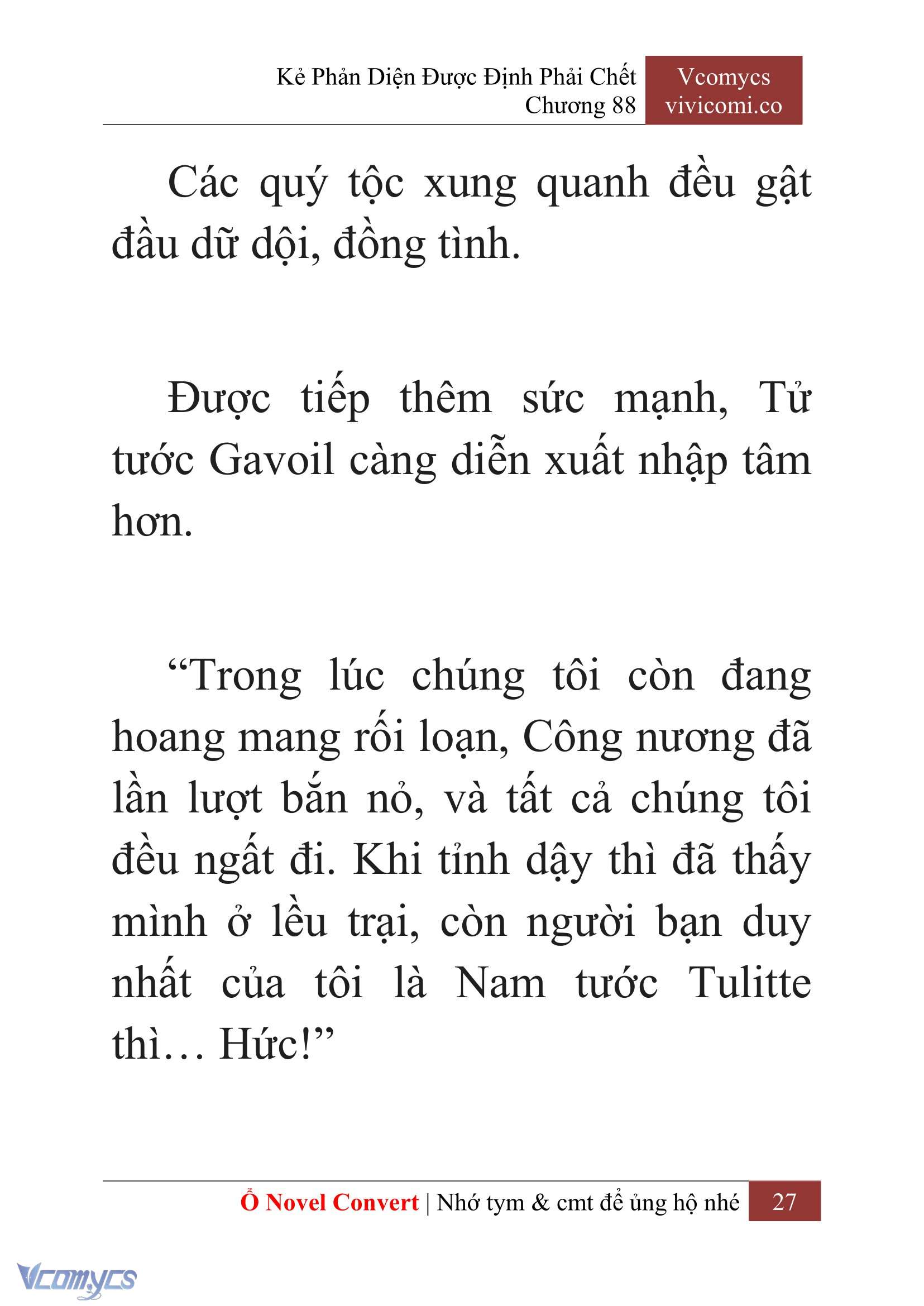 [Novel] Kẻ Phản Diện Được Định Phải Chết Chap 88 - Trang 2