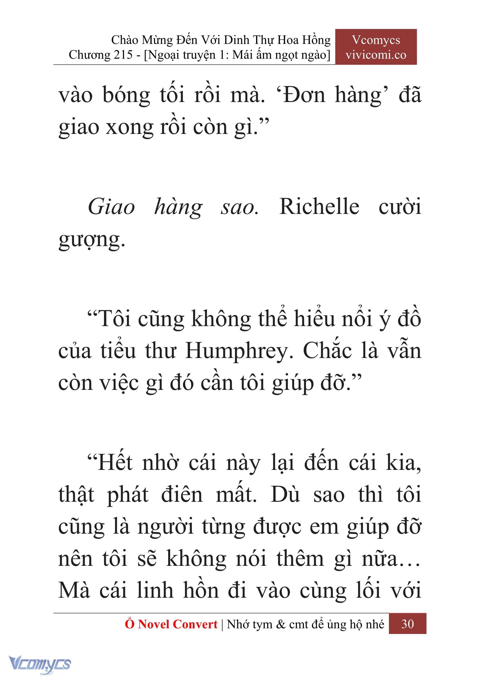 [Novel] Chào Mừng Đến Với Dinh Thự Hoa Hồng Chap 215 - Trang 2