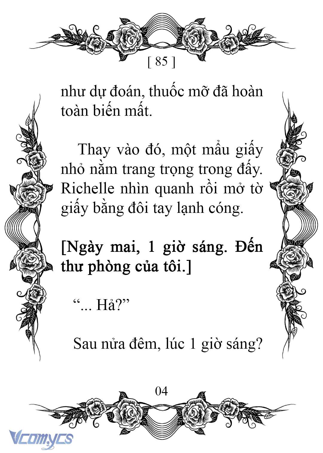 [Novel] Chào Mừng Đến Với Dinh Thự Hoa Hồng Chap 85 - Trang 2
