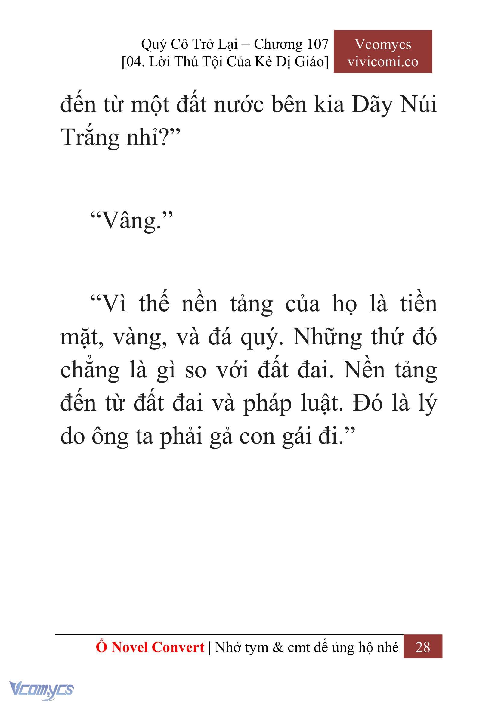 [Novel] Quý Cô Trở Lại Chap 107 - Trang 2