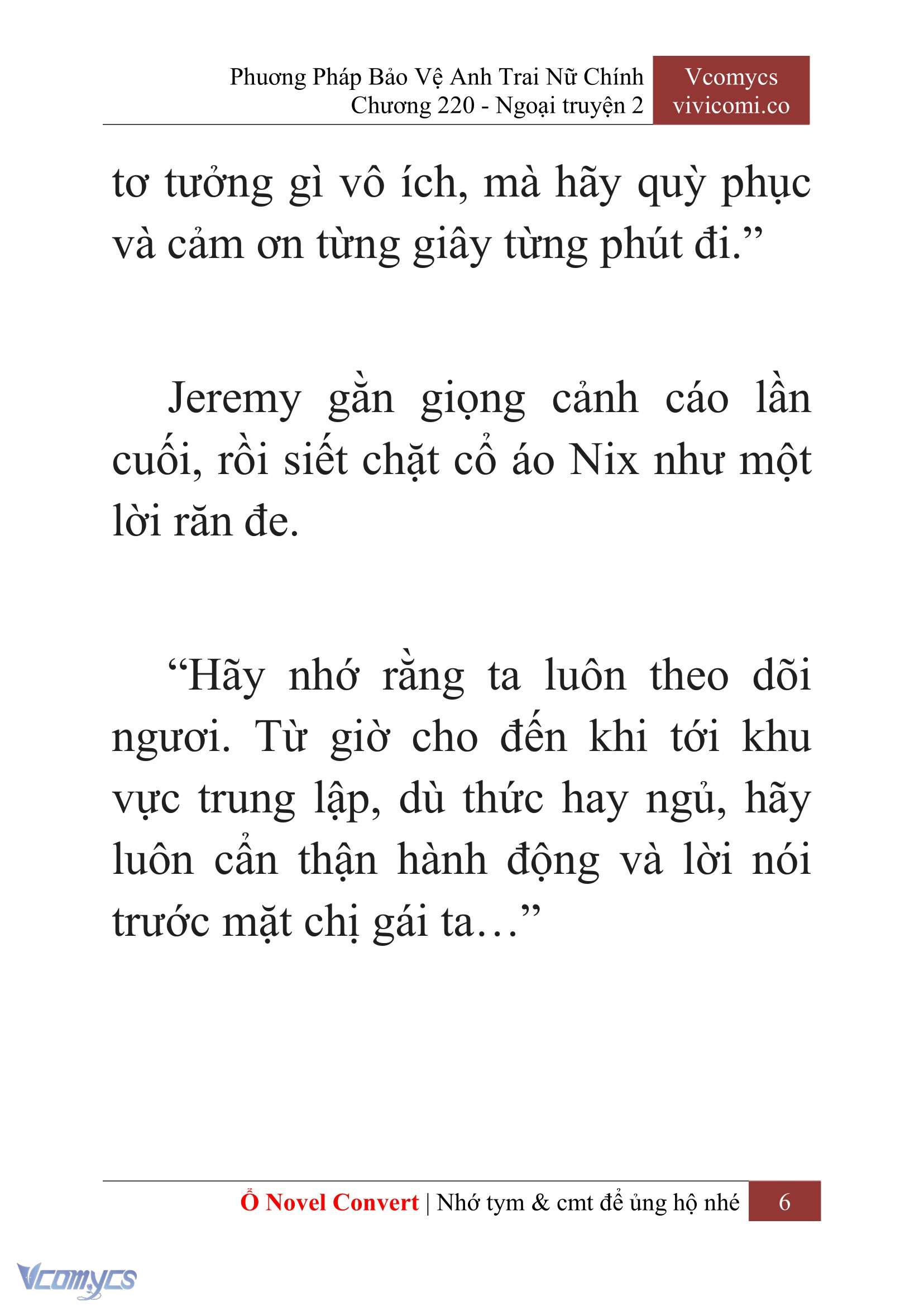 [Novel] Phương Pháp Bảo Vệ Anh Trai Nữ Chính Chap 220 - Trang 2