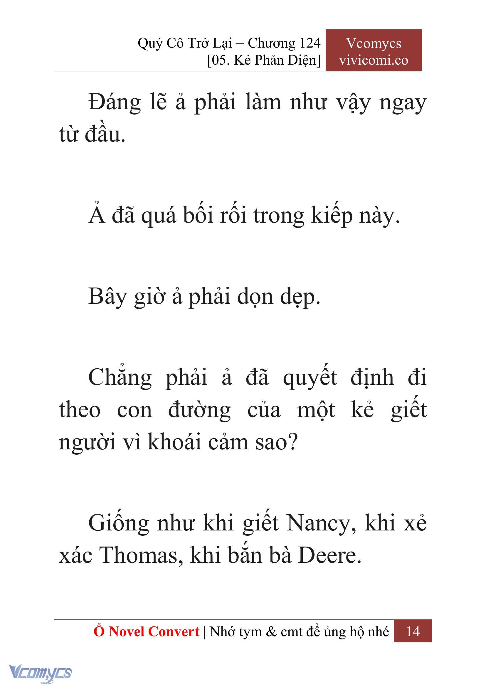 [Novel] Quý Cô Trở Lại Chap 124 - Trang 2