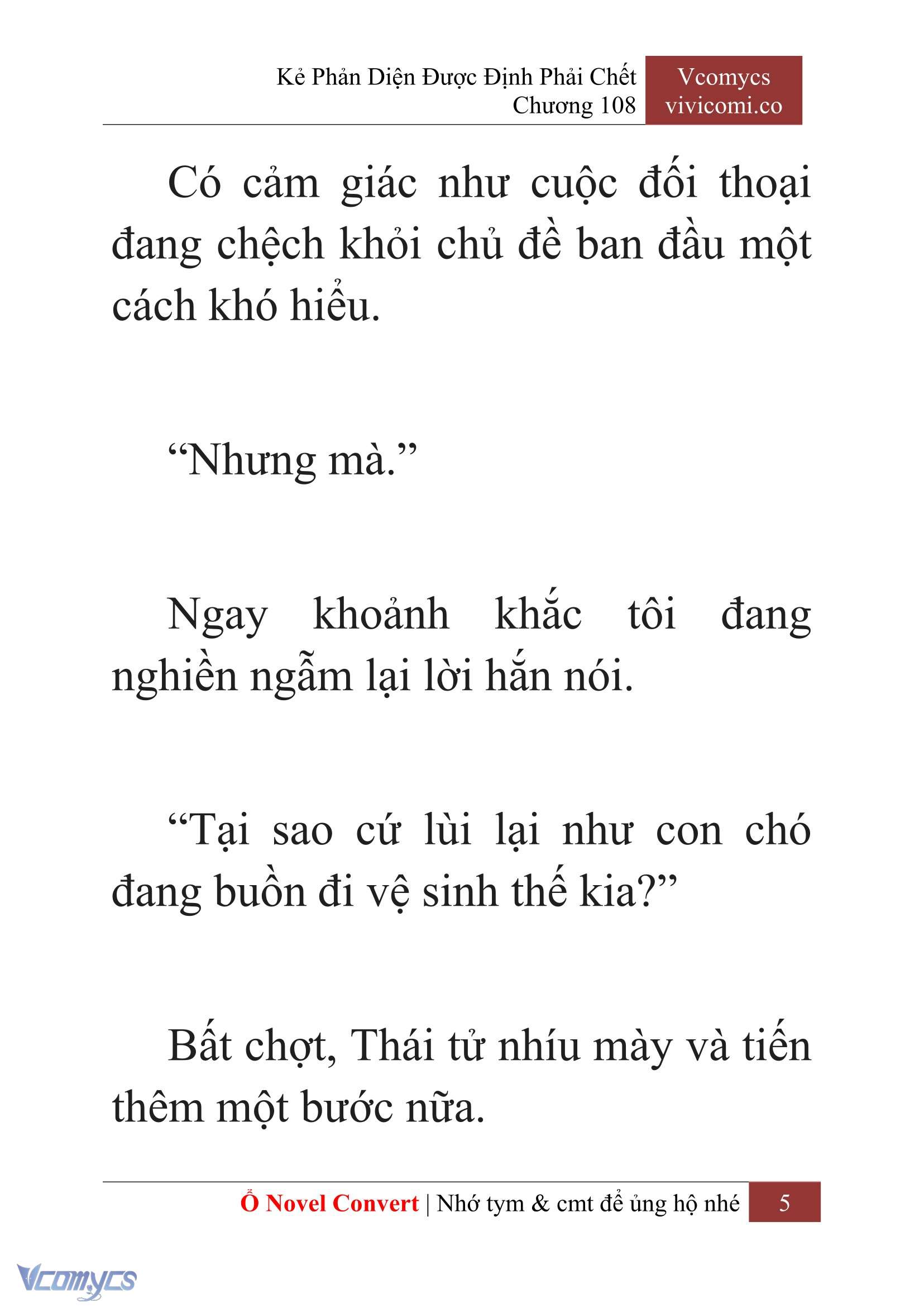 [Novel] Kẻ Phản Diện Được Định Phải Chết Chap 108 - Next Chap 109