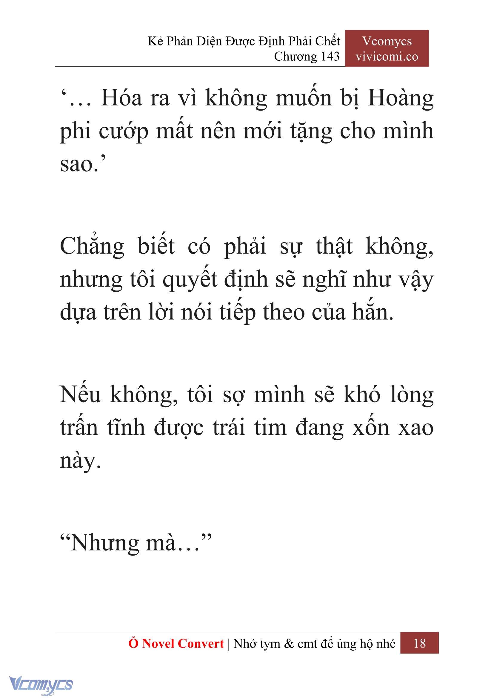 [Novel] Kẻ Phản Diện Được Định Phải Chết Chap 143 - Next Chap 144