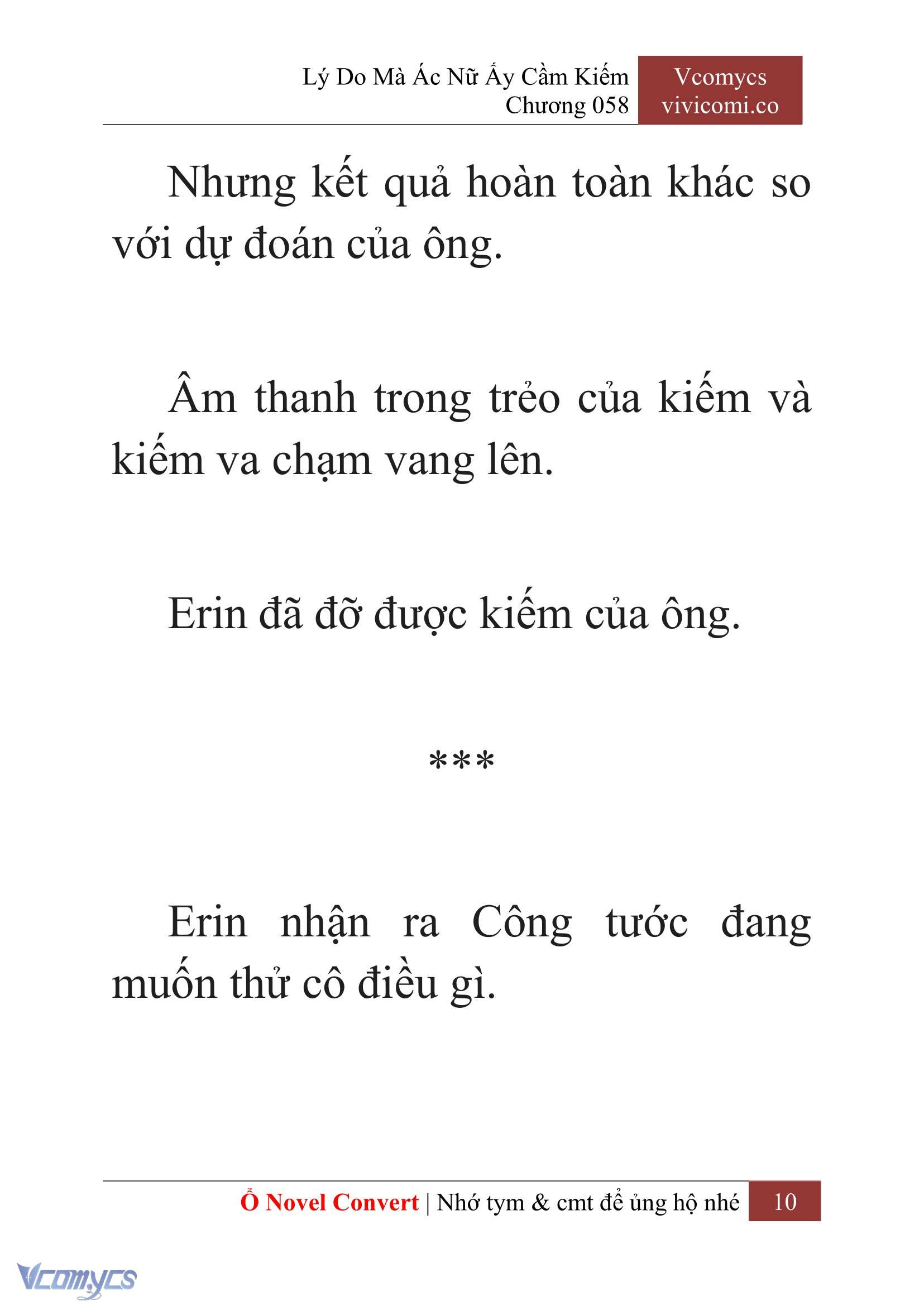 [Novel] Lý Do Mà Ác Nữ Ấy Cầm Kiếm Chap 58 - Next Chap 59