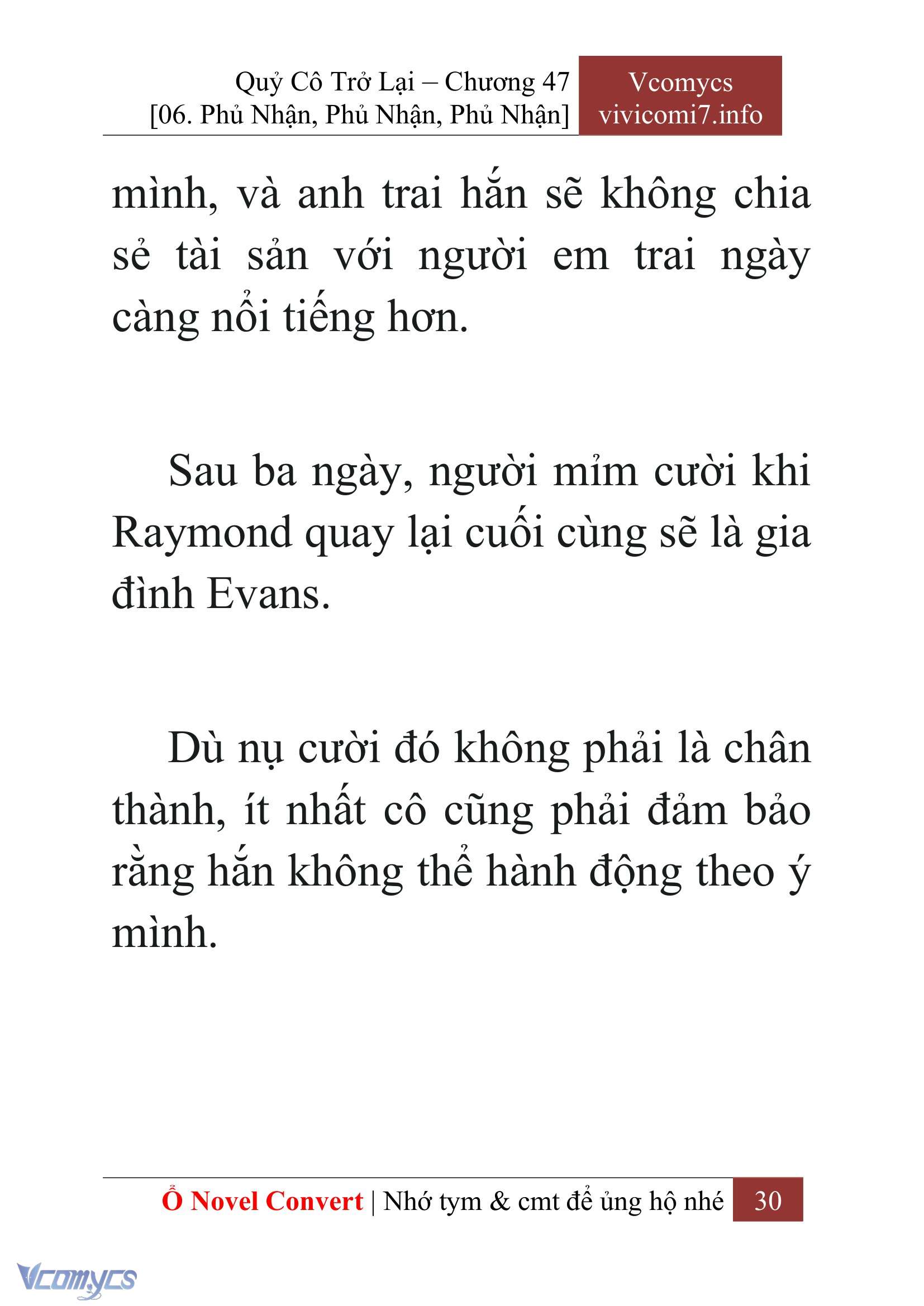 [Novel] Quý Cô Trở Lại Chap 47 - Trang 2