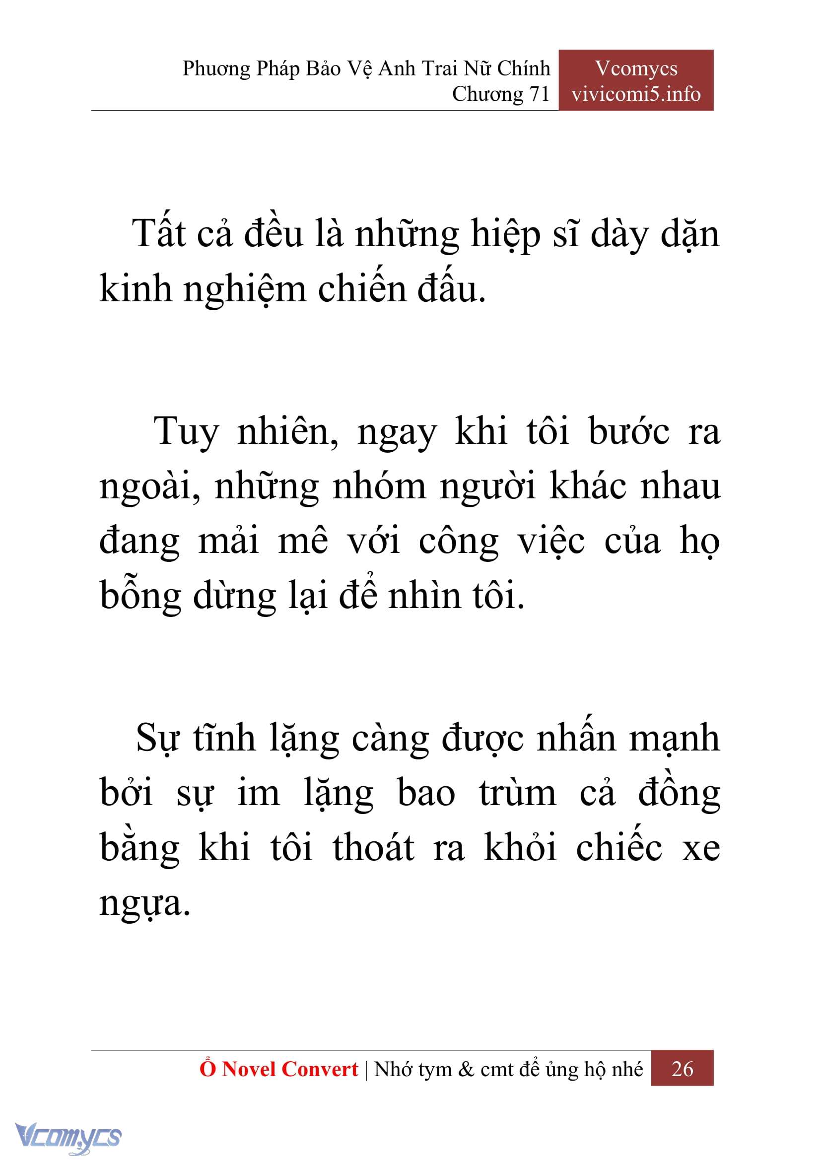 [Novel] Phương Pháp Bảo Vệ Anh Trai Nữ Chính Chap 71 - Trang 2