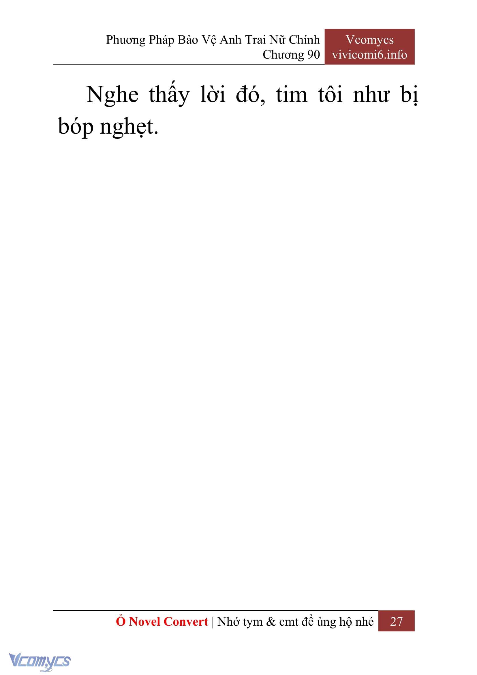 [Novel] Phương Pháp Bảo Vệ Anh Trai Nữ Chính Chap 90 - Trang 2