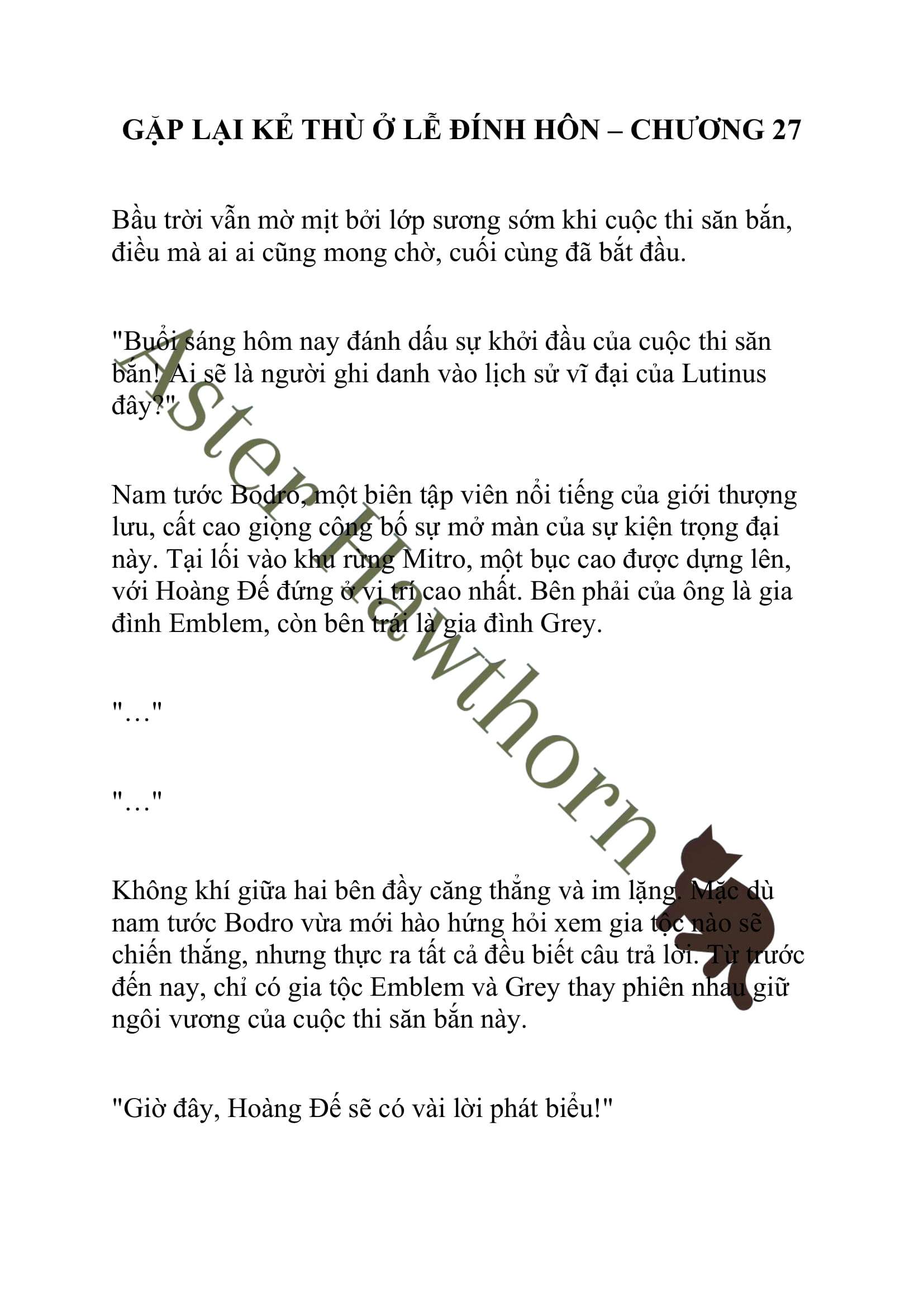 [NOVEL] Gặp Lại Kẻ Thù Ở Lễ Đính Hôn Chap 27 - Trang 2