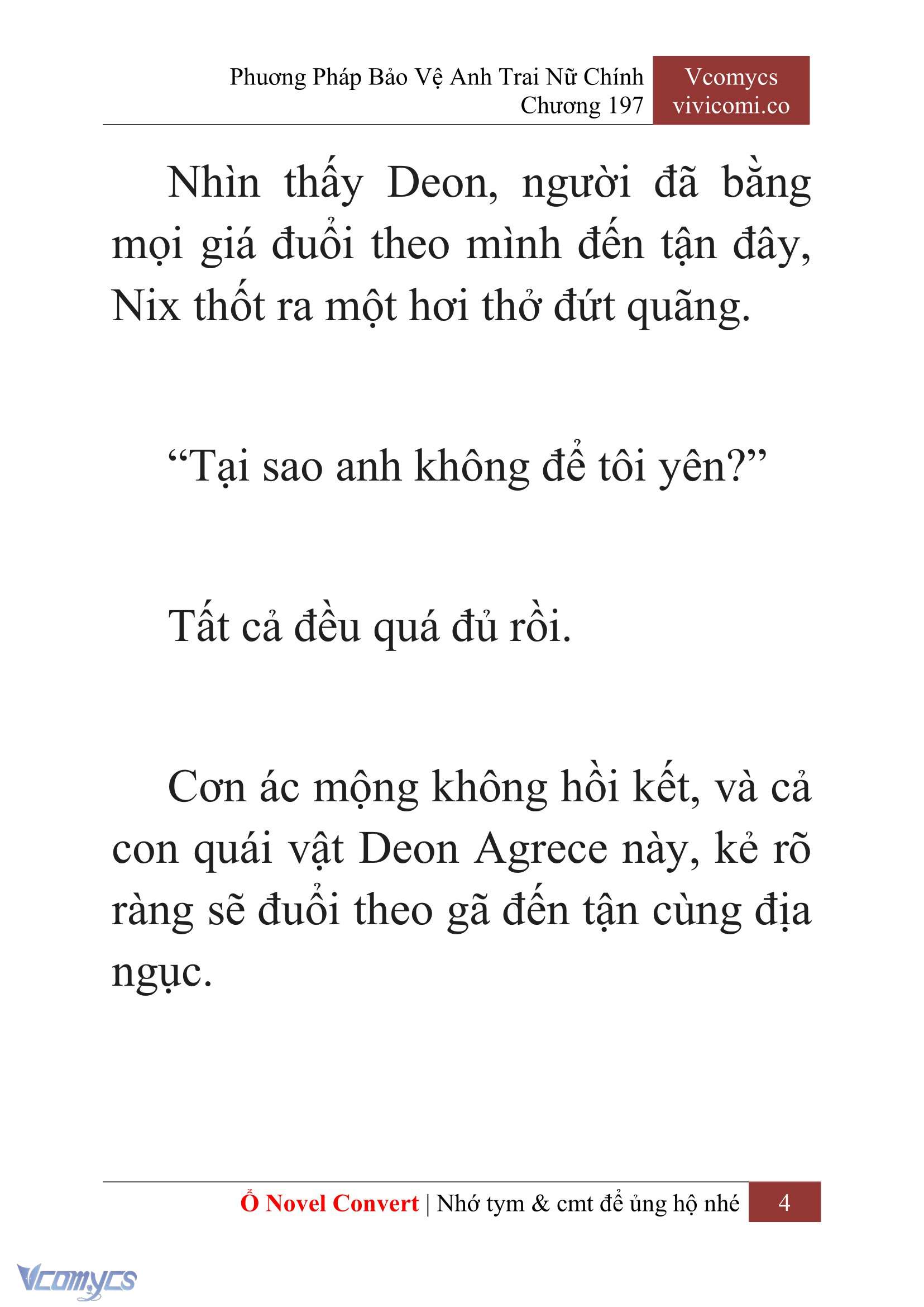 [Novel] Phương Pháp Bảo Vệ Anh Trai Nữ Chính Chap 197 - Trang 2