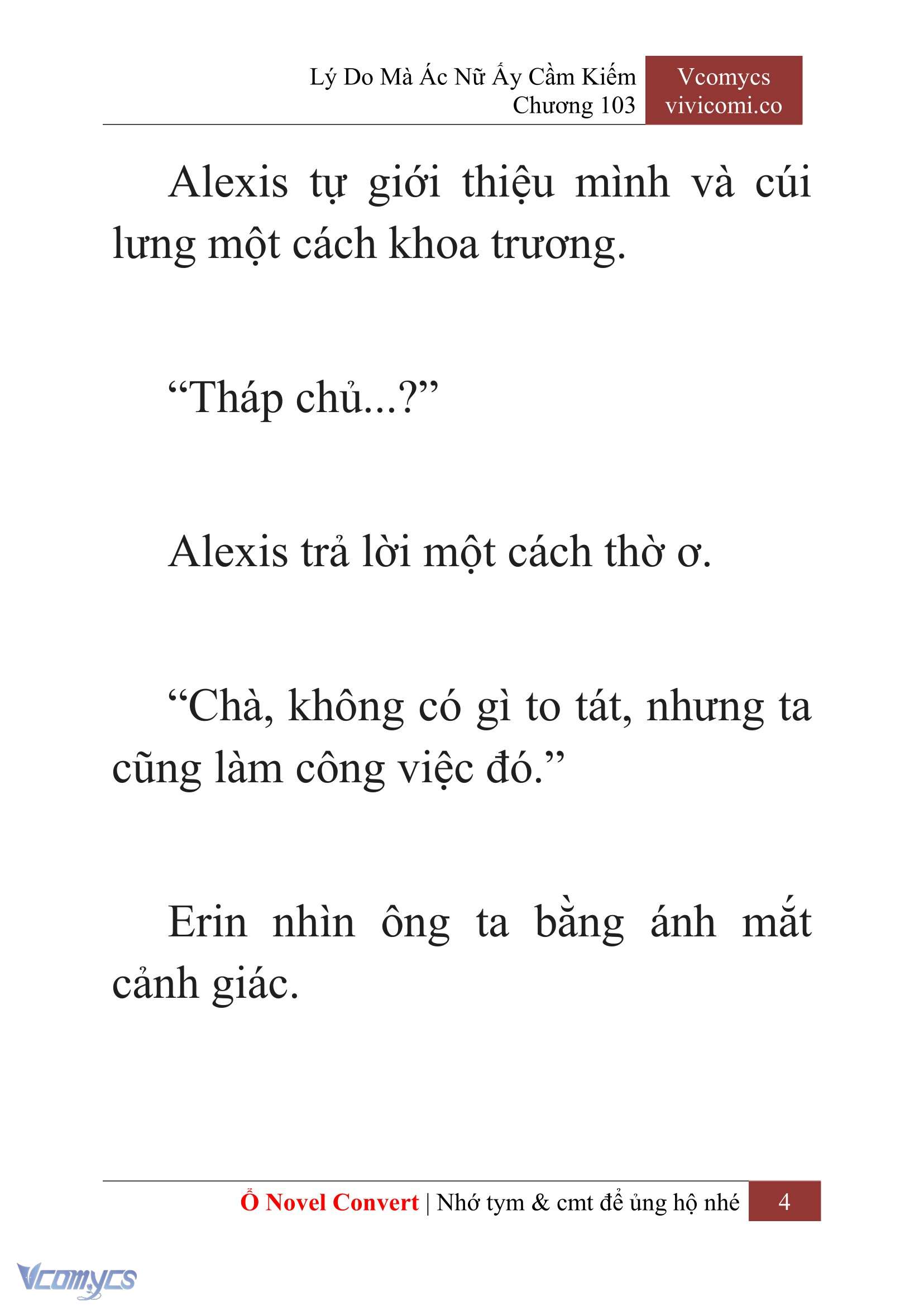 [Novel] Lý Do Mà Ác Nữ Ấy Cầm Kiếm Chap 103 - Next Chap 104