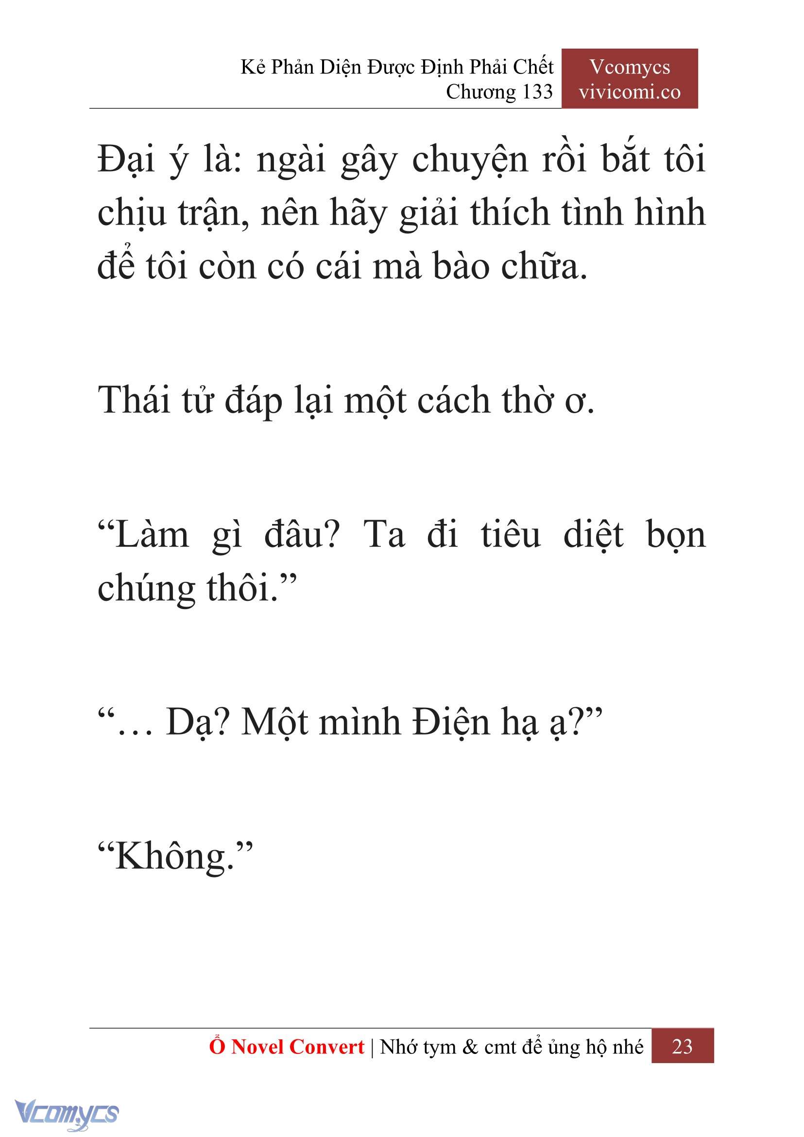 [Novel] Kẻ Phản Diện Được Định Phải Chết Chap 133 - Trang 2