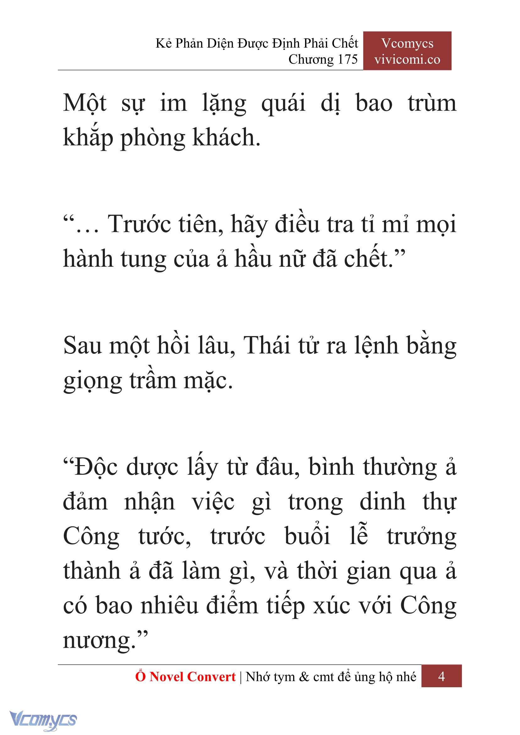 [Novel] Kẻ Phản Diện Được Định Phải Chết Chap 175 - Trang 2