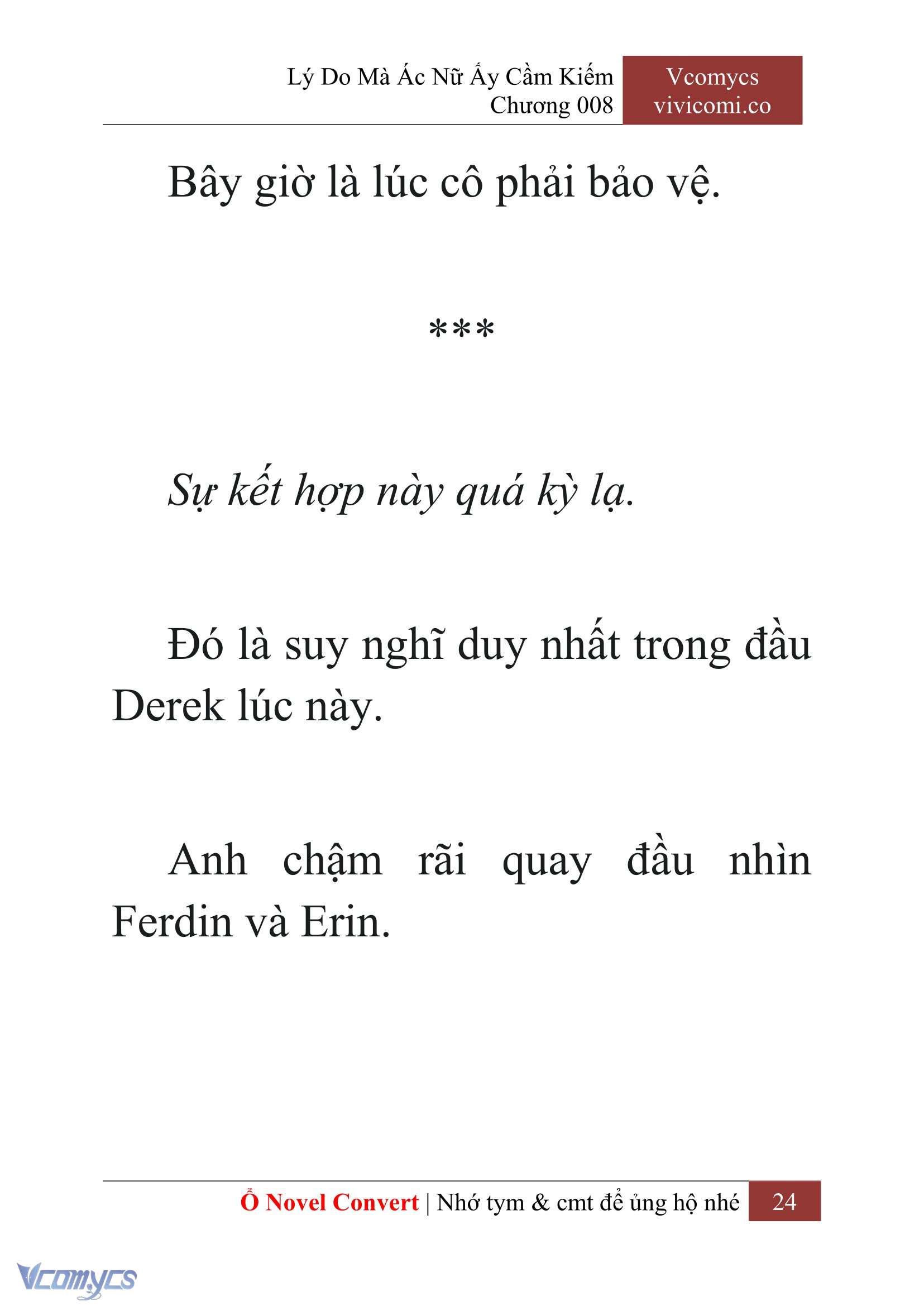 [Novel] Lý Do Mà Ác Nữ Ấy Cầm Kiếm Chap 8 - Next Chap 9