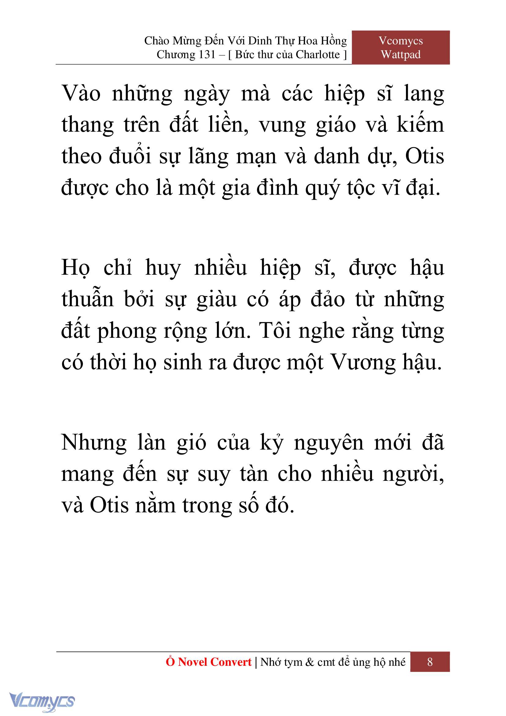 [Novel] Chào Mừng Đến Với Dinh Thự Hoa Hồng Chap 131 - Trang 2