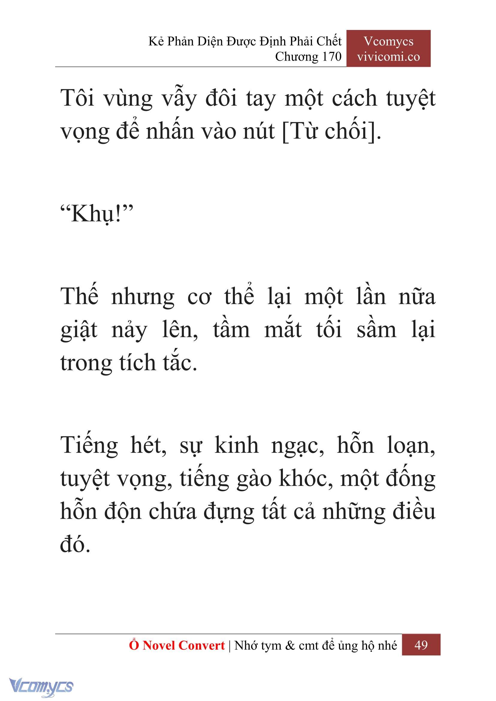 [Novel] Kẻ Phản Diện Được Định Phải Chết Chap 170 - Trang 2