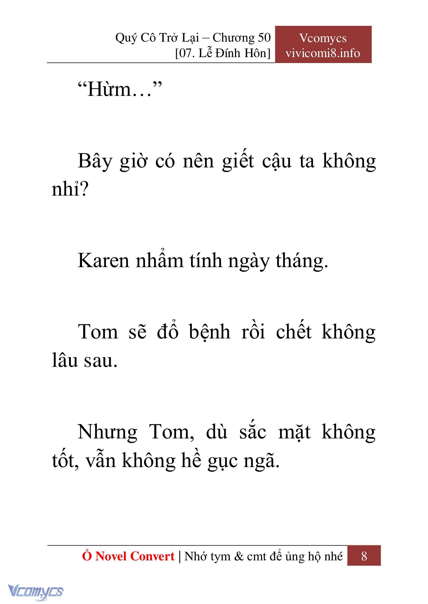 [Novel] Quý Cô Trở Lại Chap 50 - Trang 2