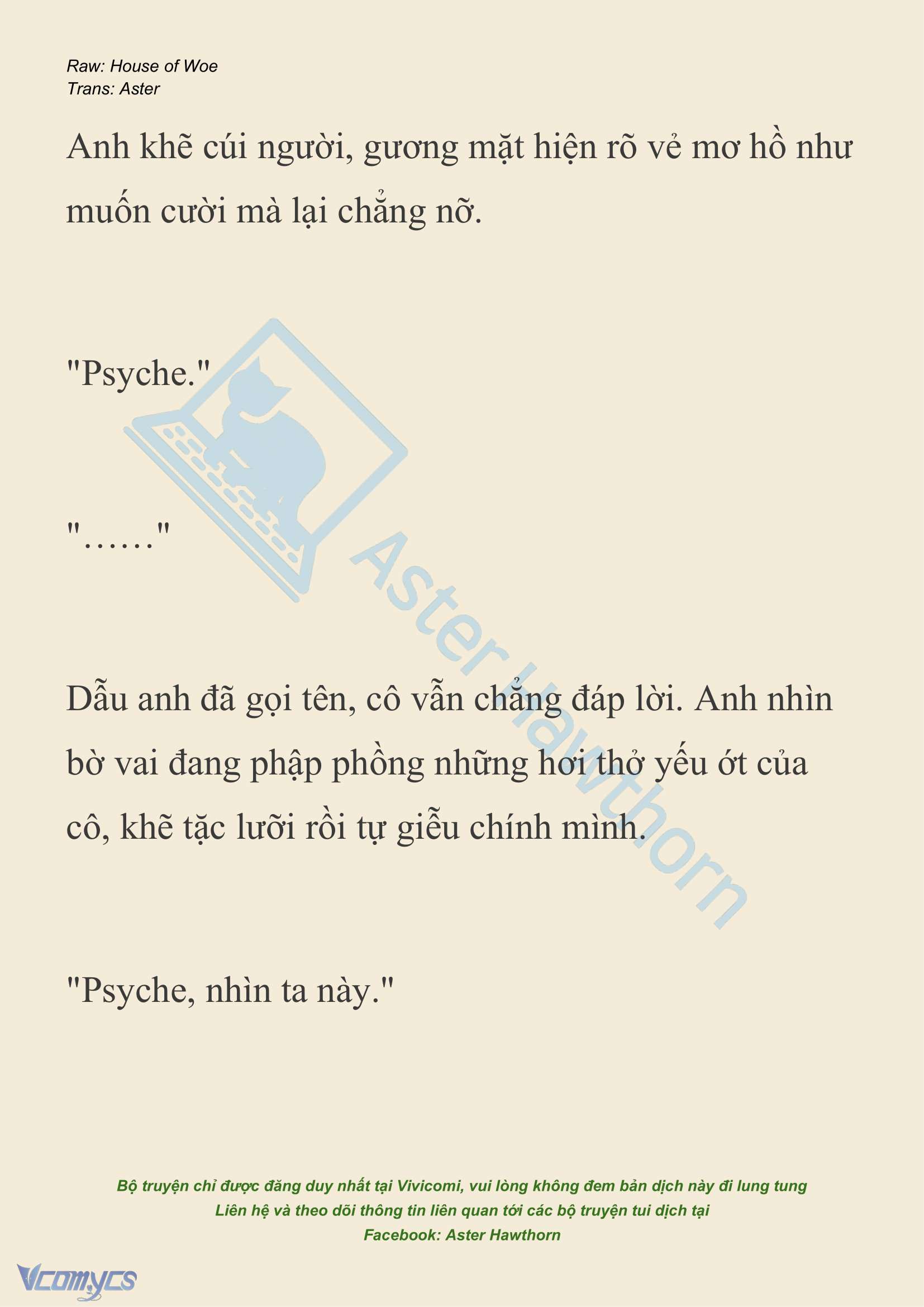 [NOVEL] Dành Cho Các Nữ Thần: Dành cho Psyche Chap 27 - Trang 2