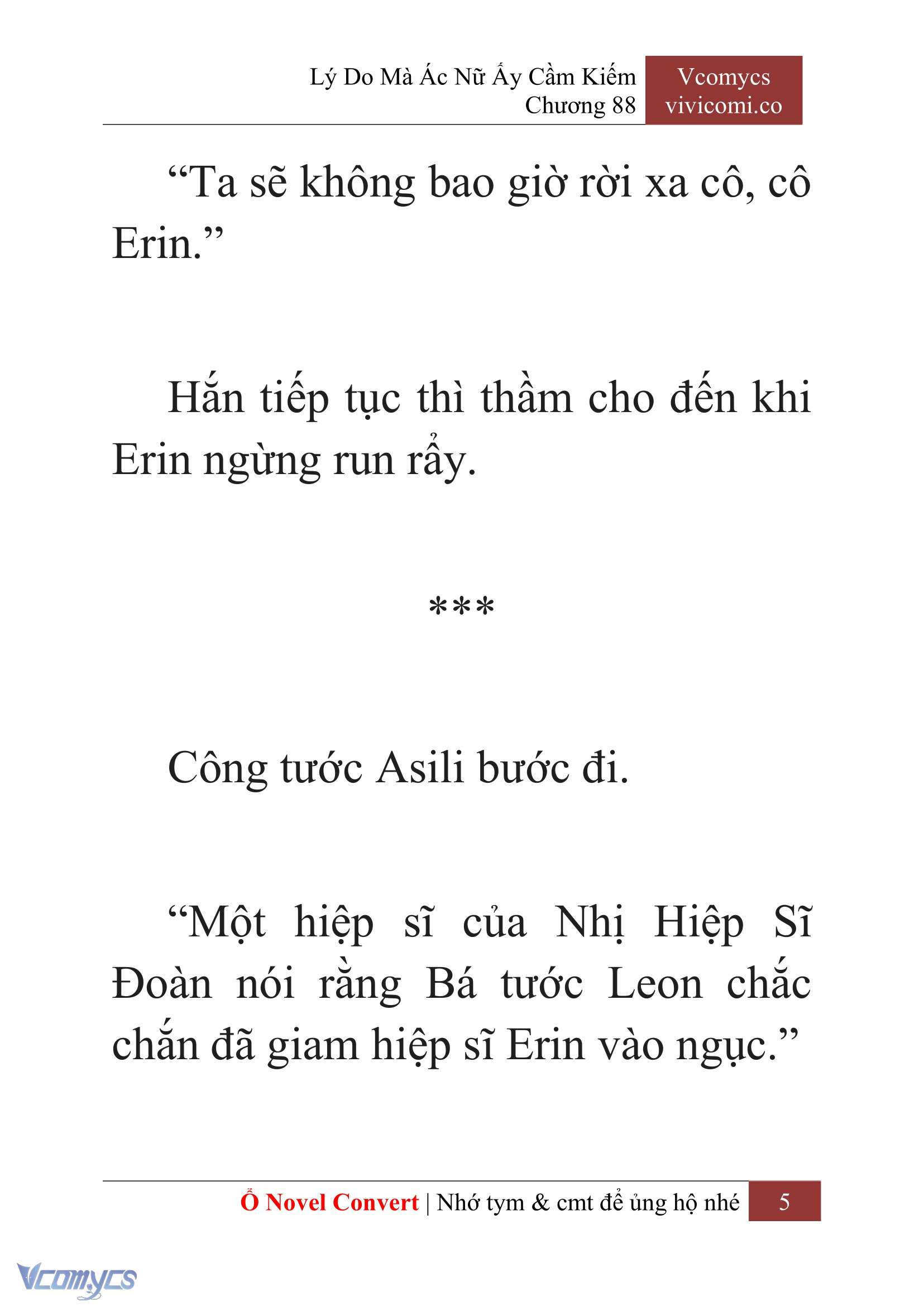 [Novel] Lý Do Mà Ác Nữ Ấy Cầm Kiếm Chap 88 - Next Chap 89
