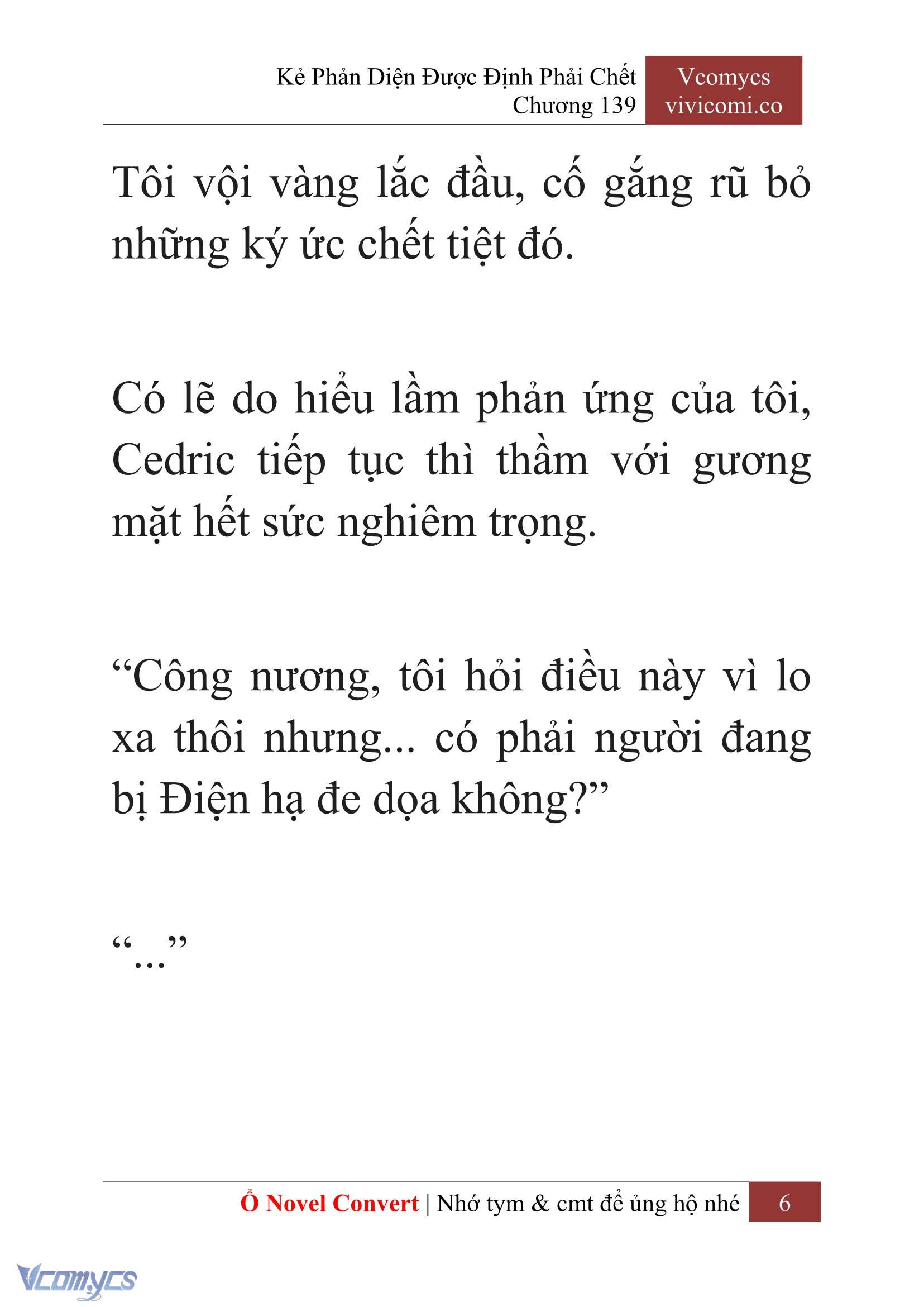 [Novel] Kẻ Phản Diện Được Định Phải Chết Chap 139 - Trang 2