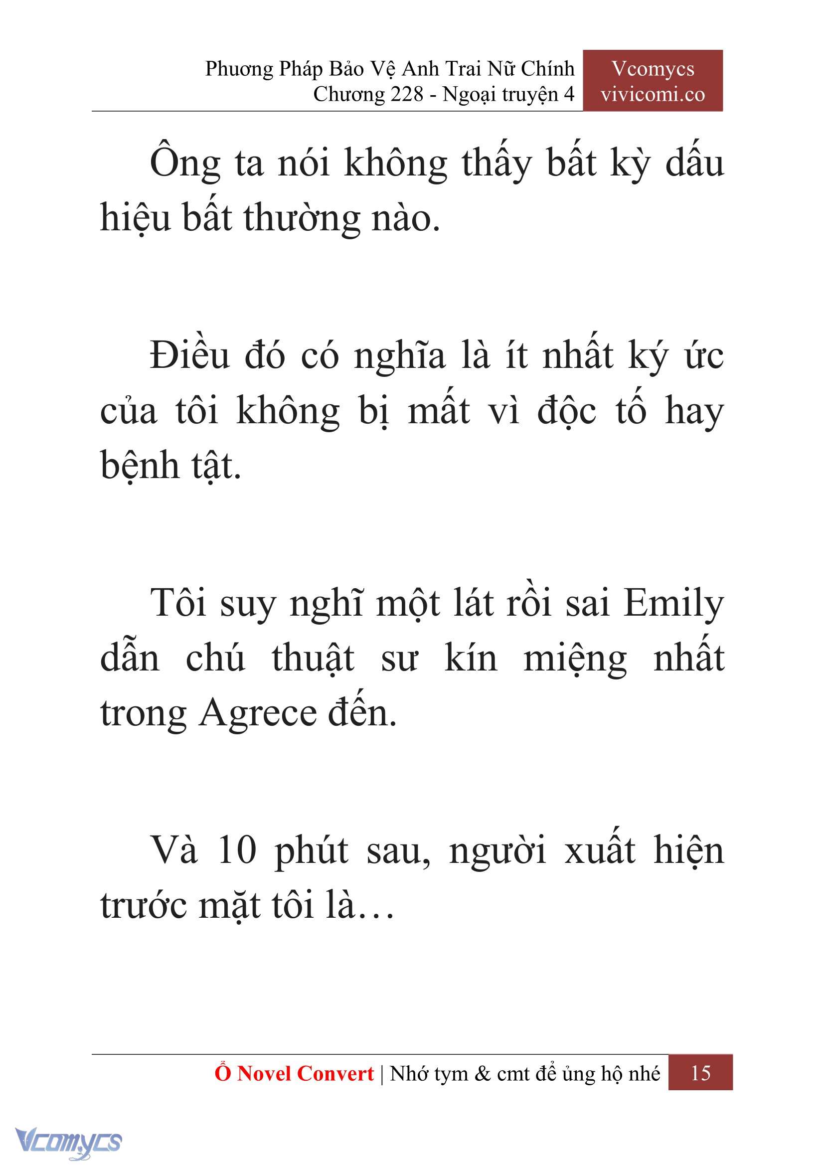 [Novel] Phương Pháp Bảo Vệ Anh Trai Nữ Chính Chap 228 - Trang 2