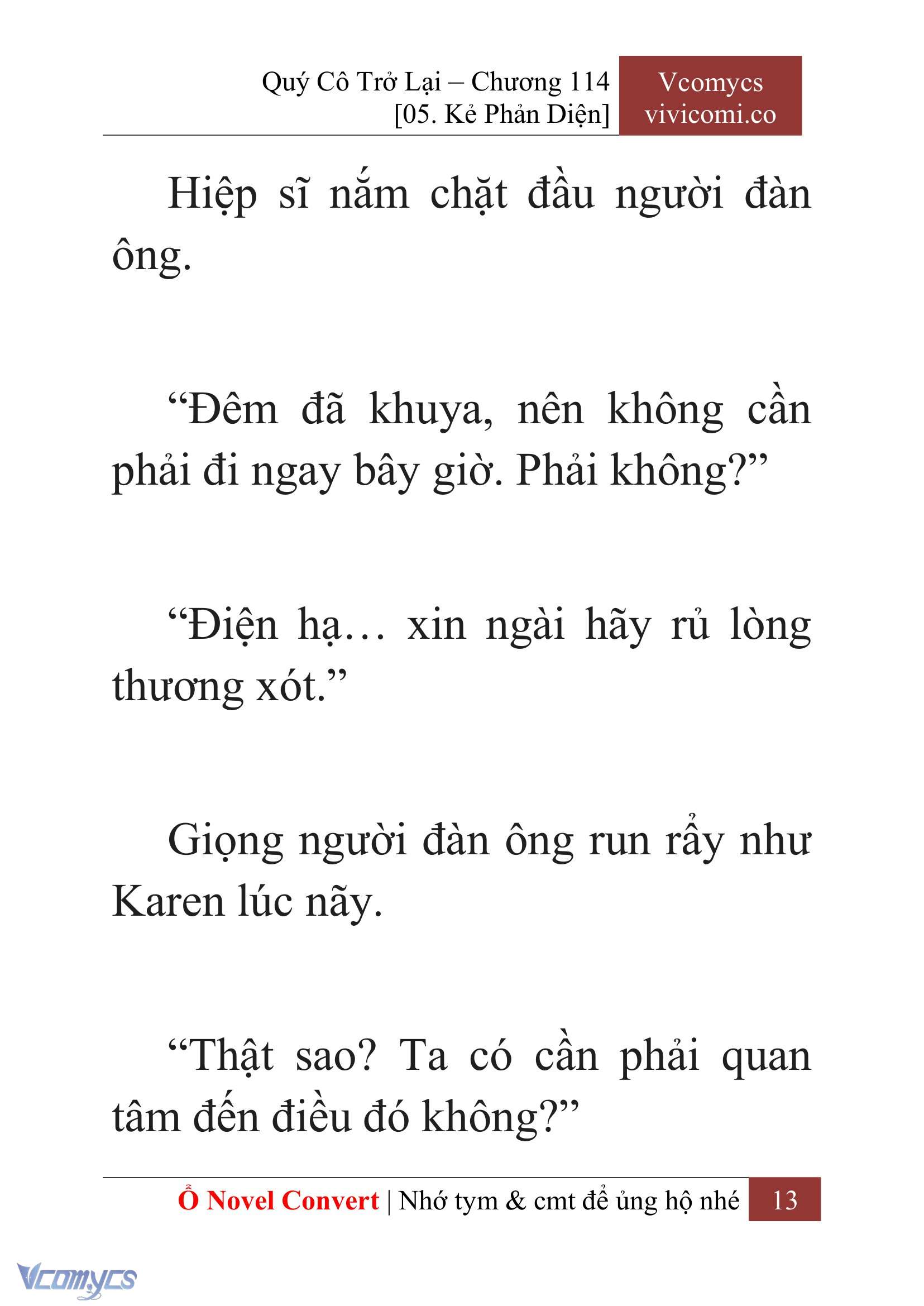 [Novel] Quý Cô Trở Lại Chap 114 - Trang 2
