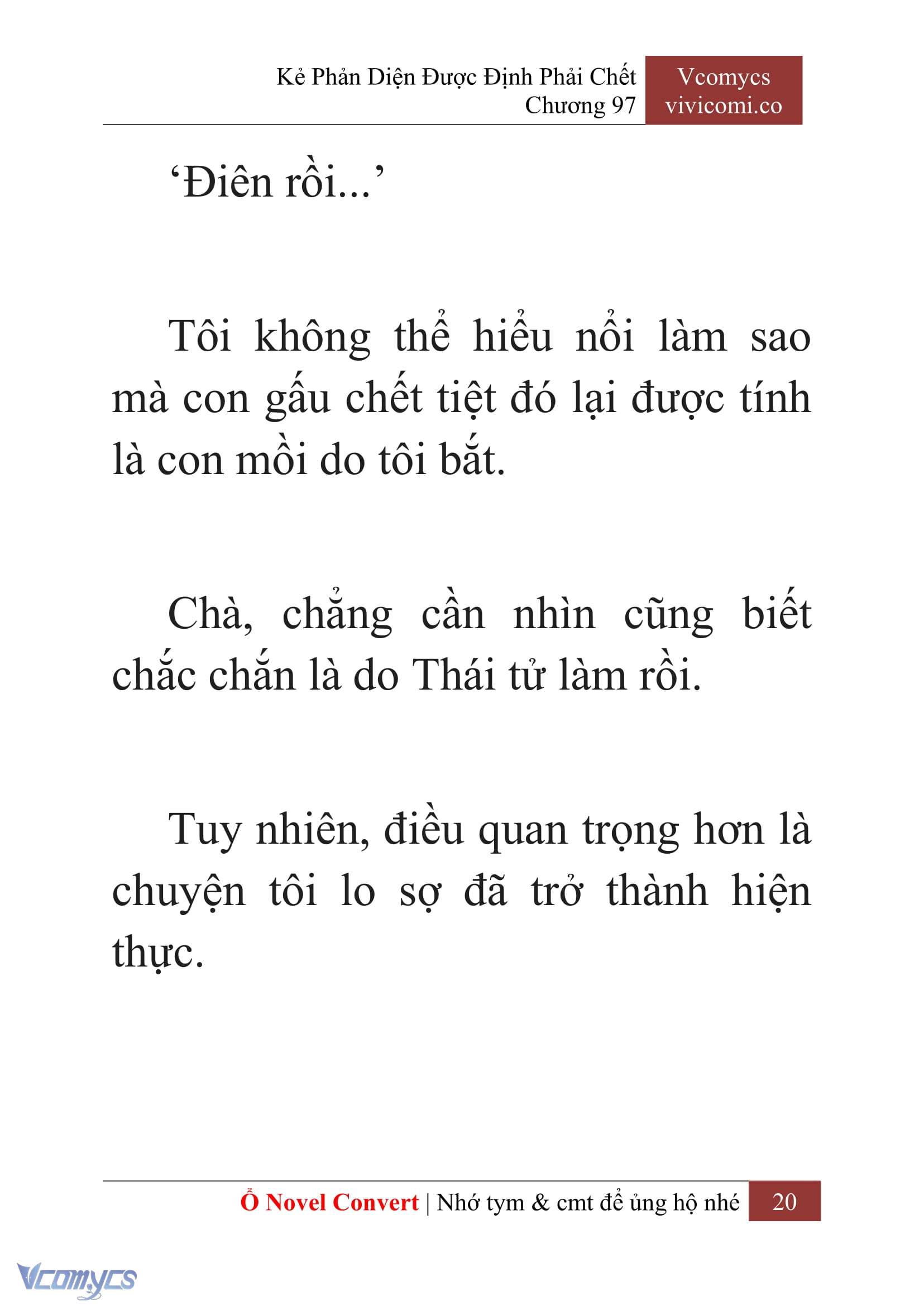 [Novel] Kẻ Phản Diện Được Định Phải Chết Chap 97 - Next Chap 98