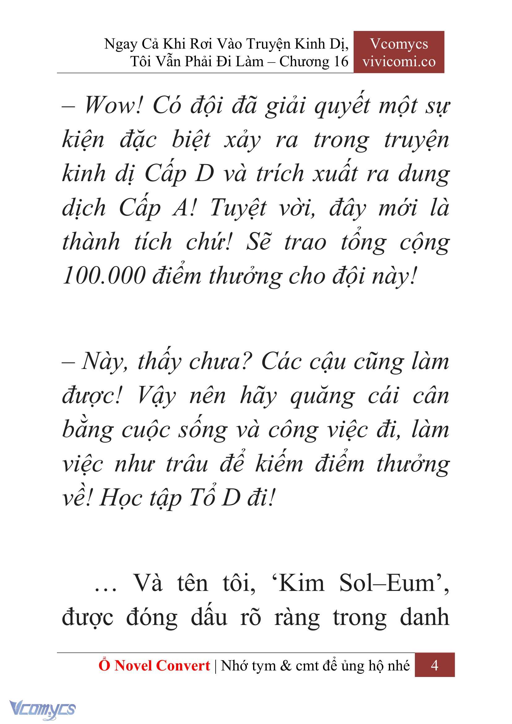 [Novel] Ngay Cả Khi Rơi Vào Truyện Kinh Dị, Tôi Vẫn Phải Đi Làm Chap 16 - Trang 2