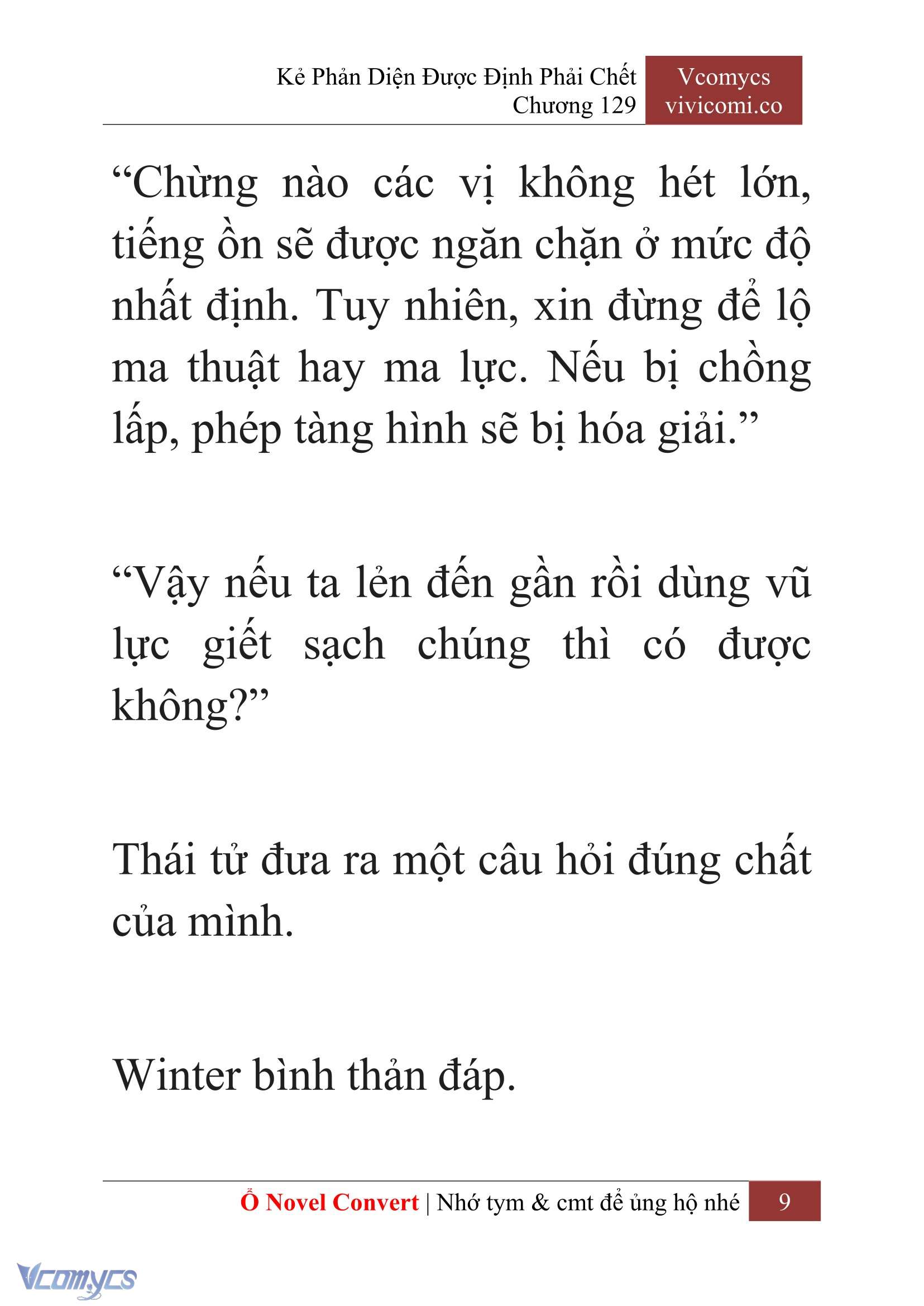 [Novel] Kẻ Phản Diện Được Định Phải Chết Chap 129 - Trang 2