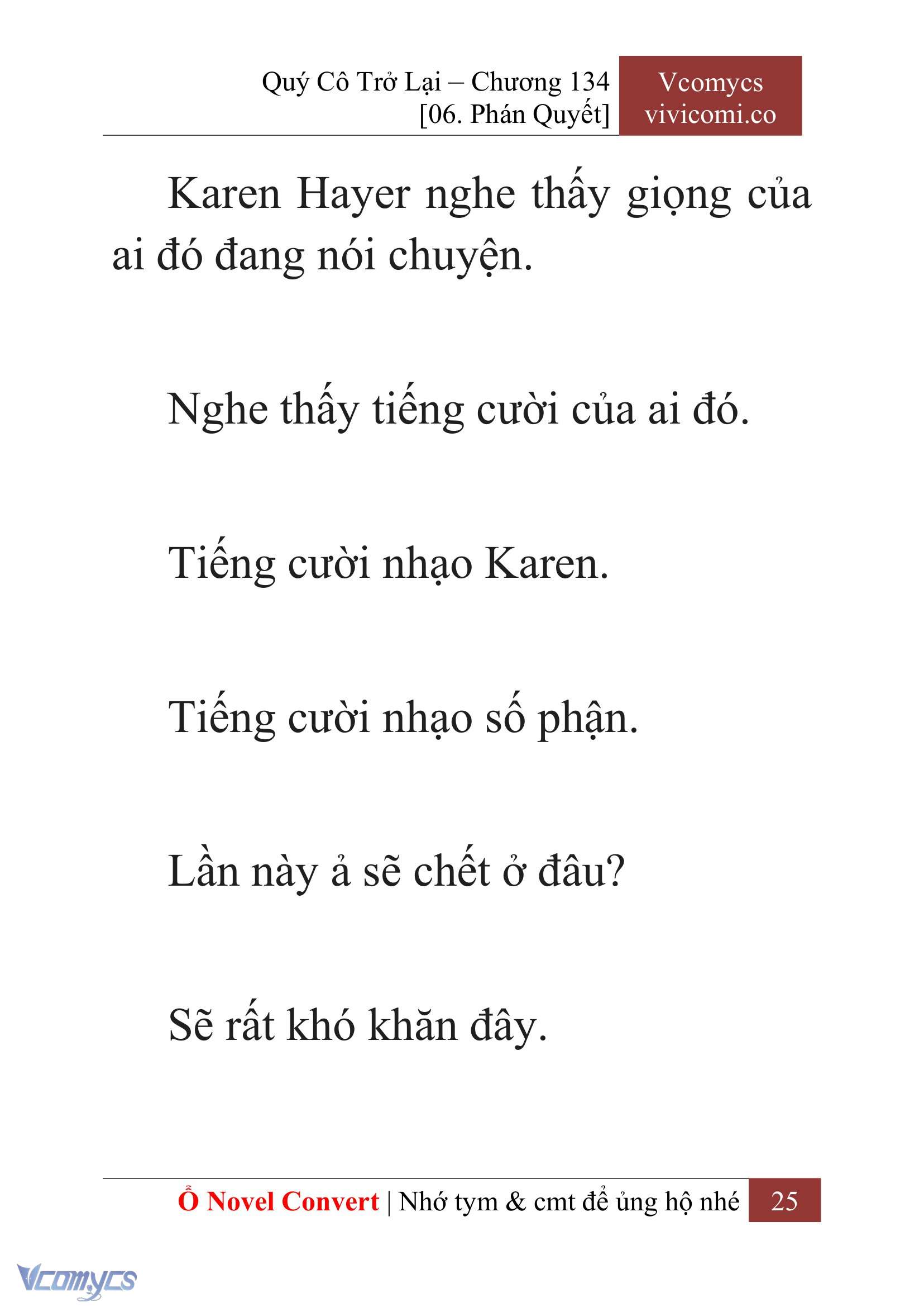 [Novel] Quý Cô Trở Lại Chap 134 - Trang 2