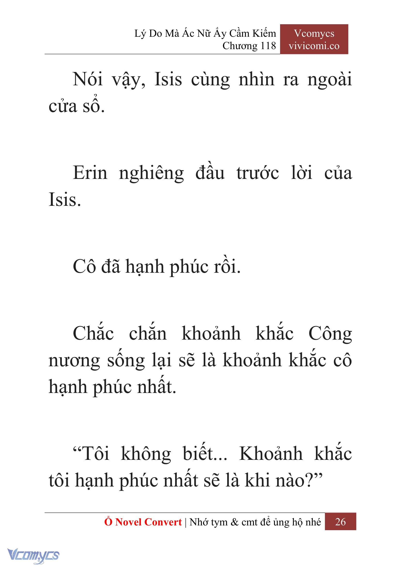 [Novel] Lý Do Mà Ác Nữ Ấy Cầm Kiếm Chap 118 - Trang 2