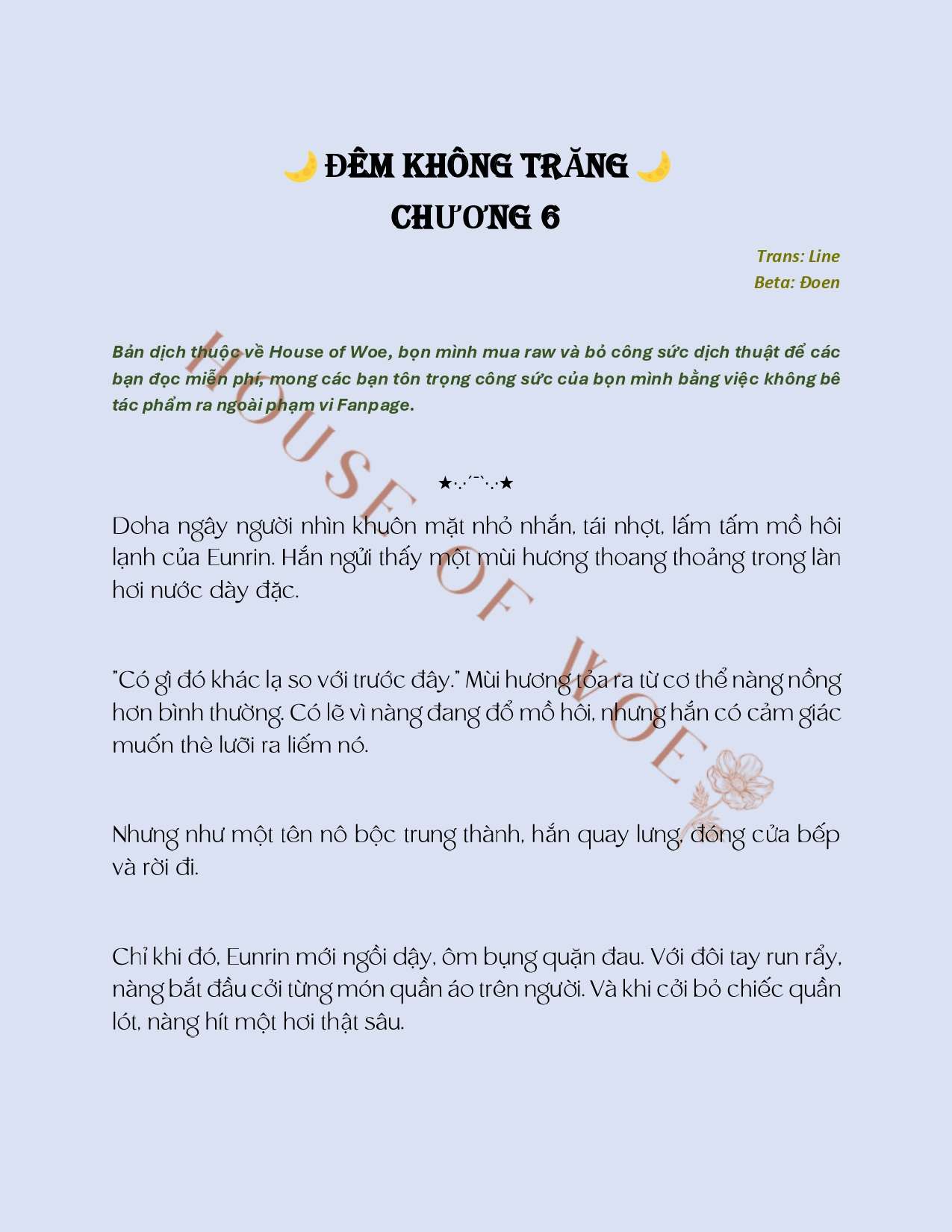 [NOVEL] ĐÊM KHÔNG TRĂNG Chap 6 - Trang 2
