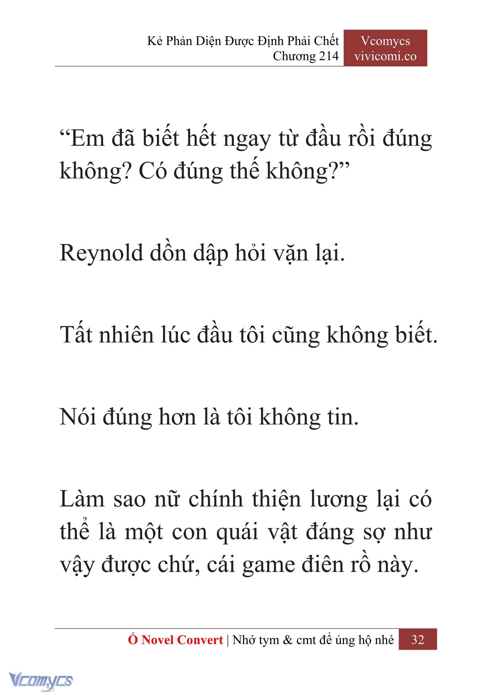 [Novel] Kẻ Phản Diện Được Định Phải Chết Chap 214 - Next Chap 215