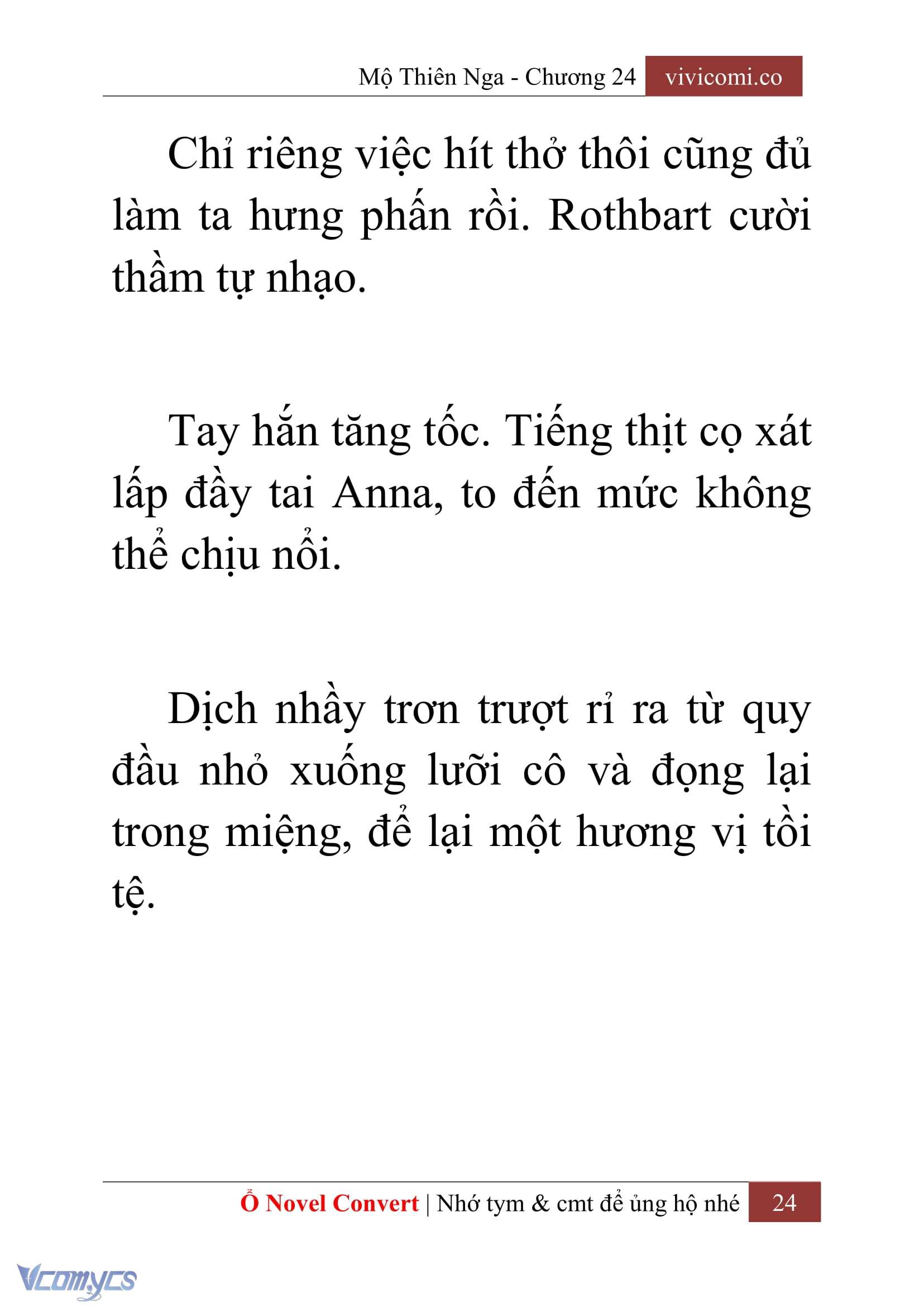 [Novel] Mộ Thiên Nga Chap 24 - Next Chap 25